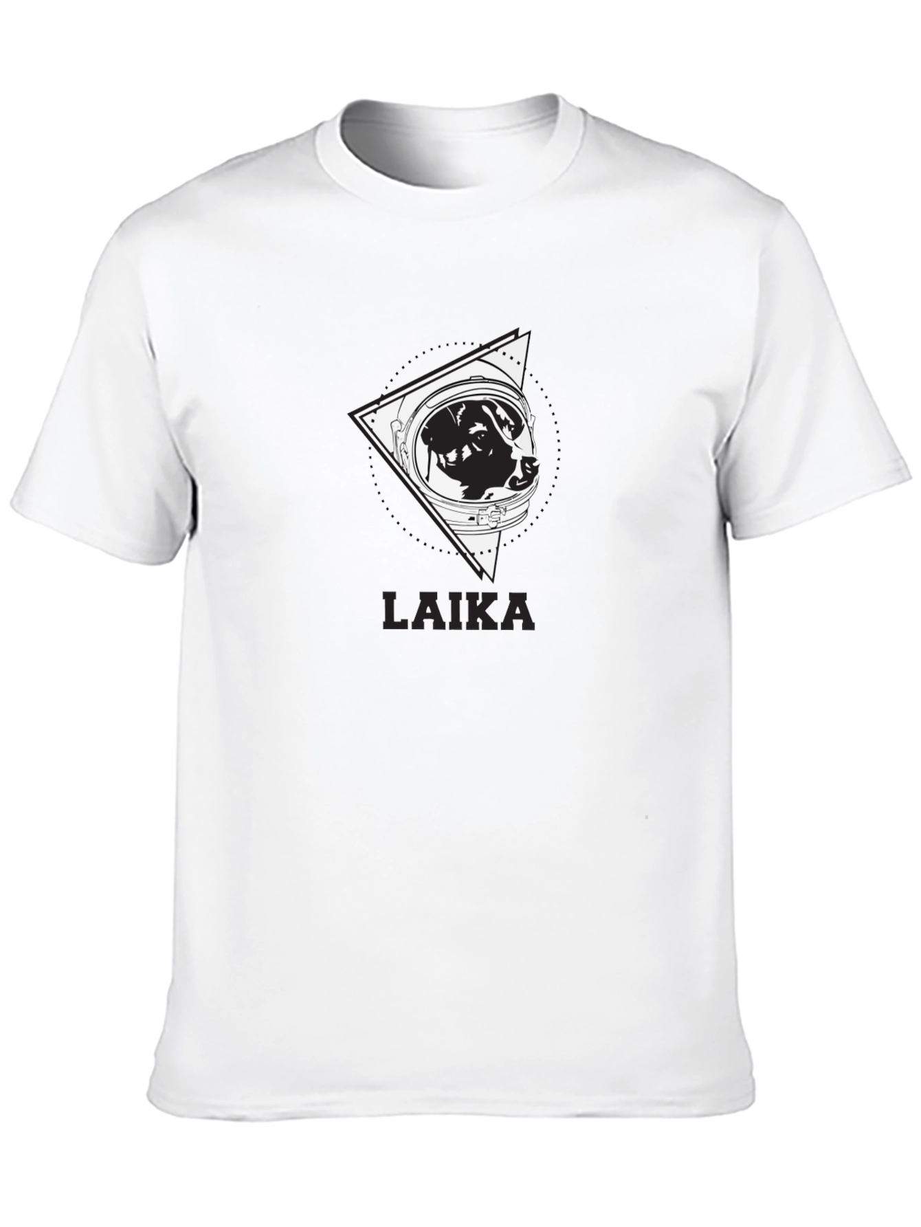 Black Laika Space Dog Graphic Tee - Unisex view 10