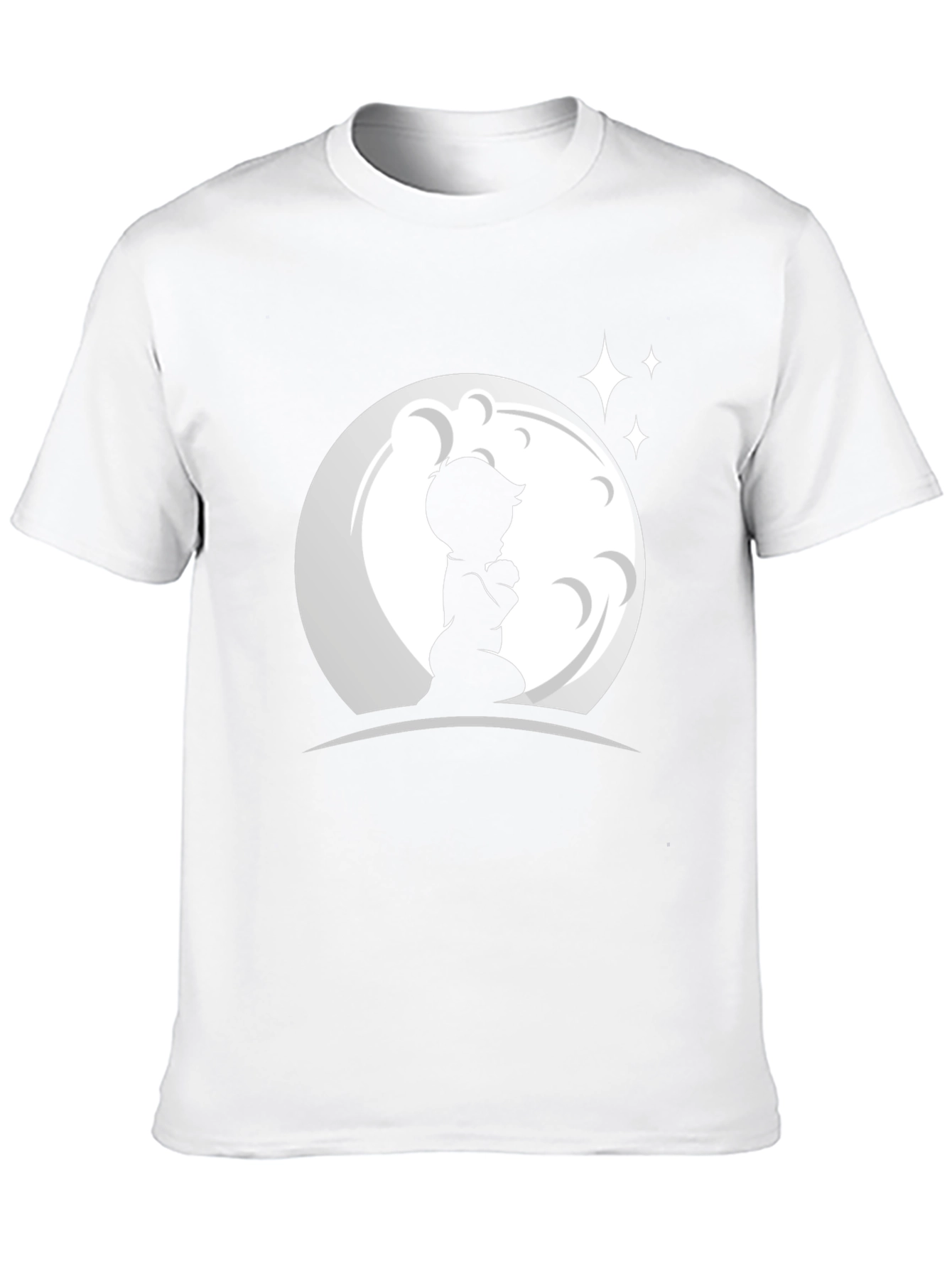 Praying Boy Moon Graphic T-Shirt - 10