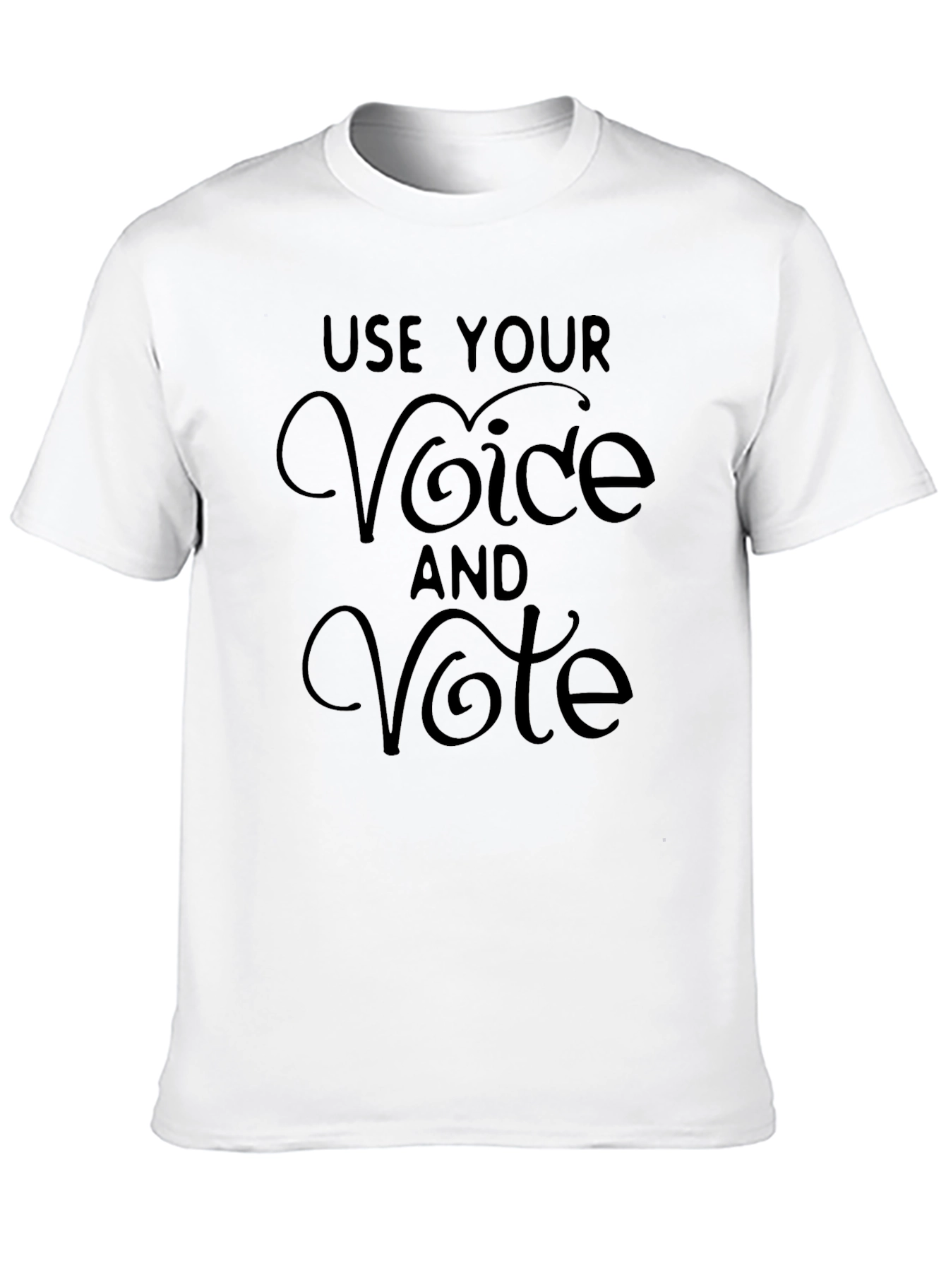 Black Use Your Voice and Vote Graphic Tee view 10