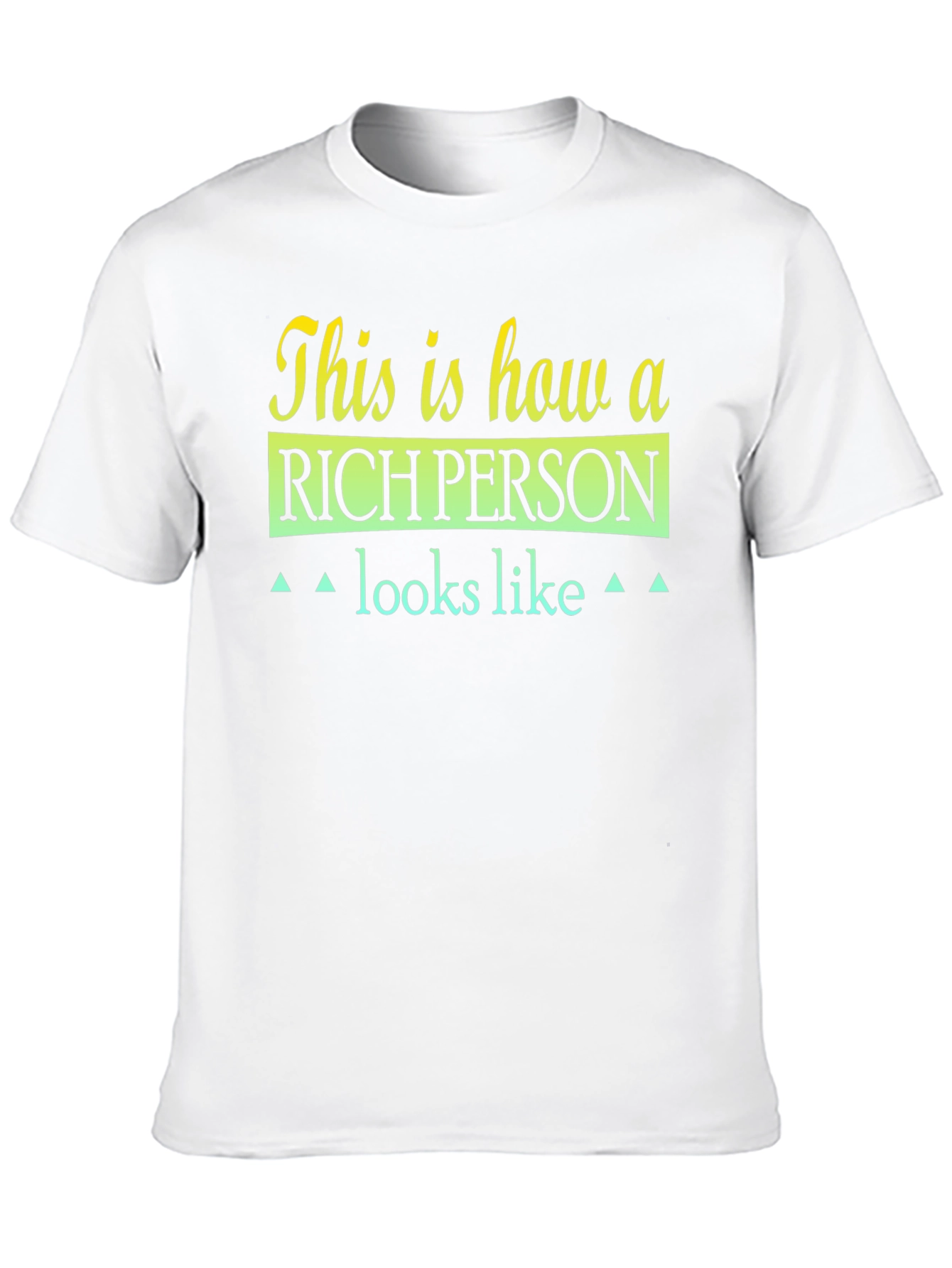Black Rich Person Graphic Tee - Premium Cotton Blend, Unique Design view 10