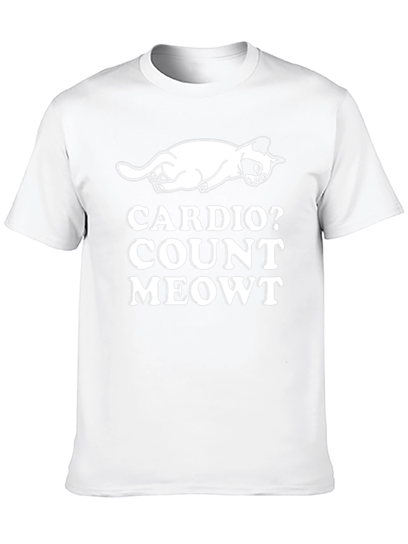 Black Cardio Count Meowt T-Shirt view 10