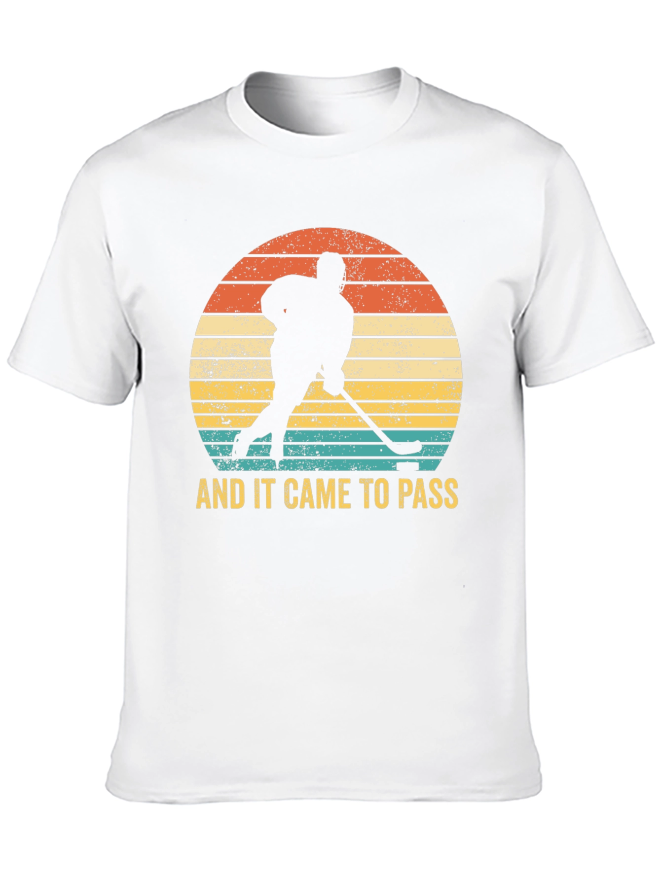 Black Vintage Hockey Player Graphic T-Shirt view 10