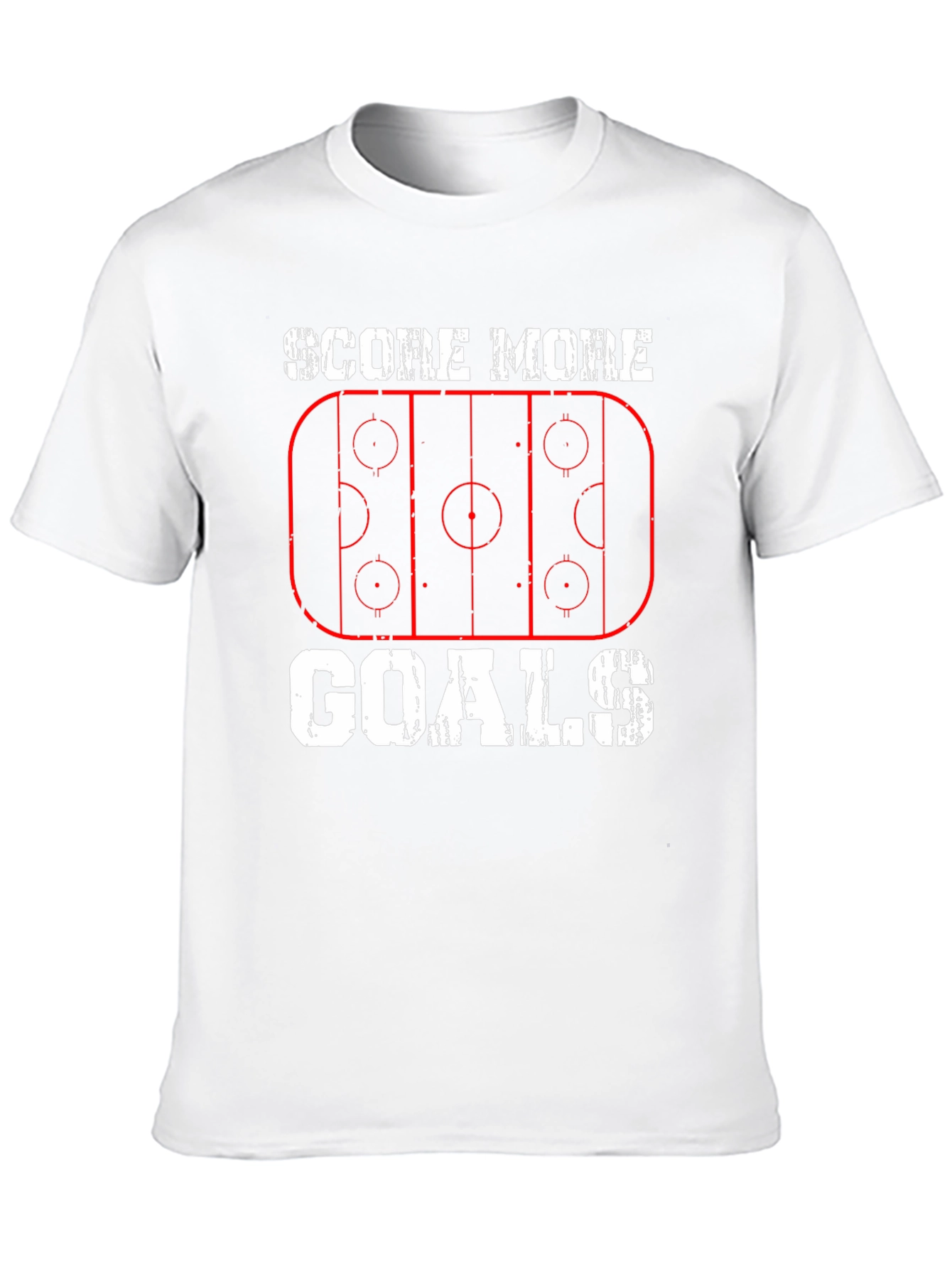 Black Score More Goals Hockey Graphic Tee view 10