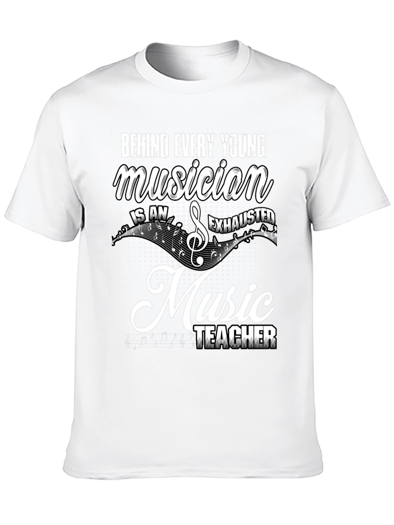 Black Musician Teacher Graphic T-Shirt - Music Lover Gift view 10