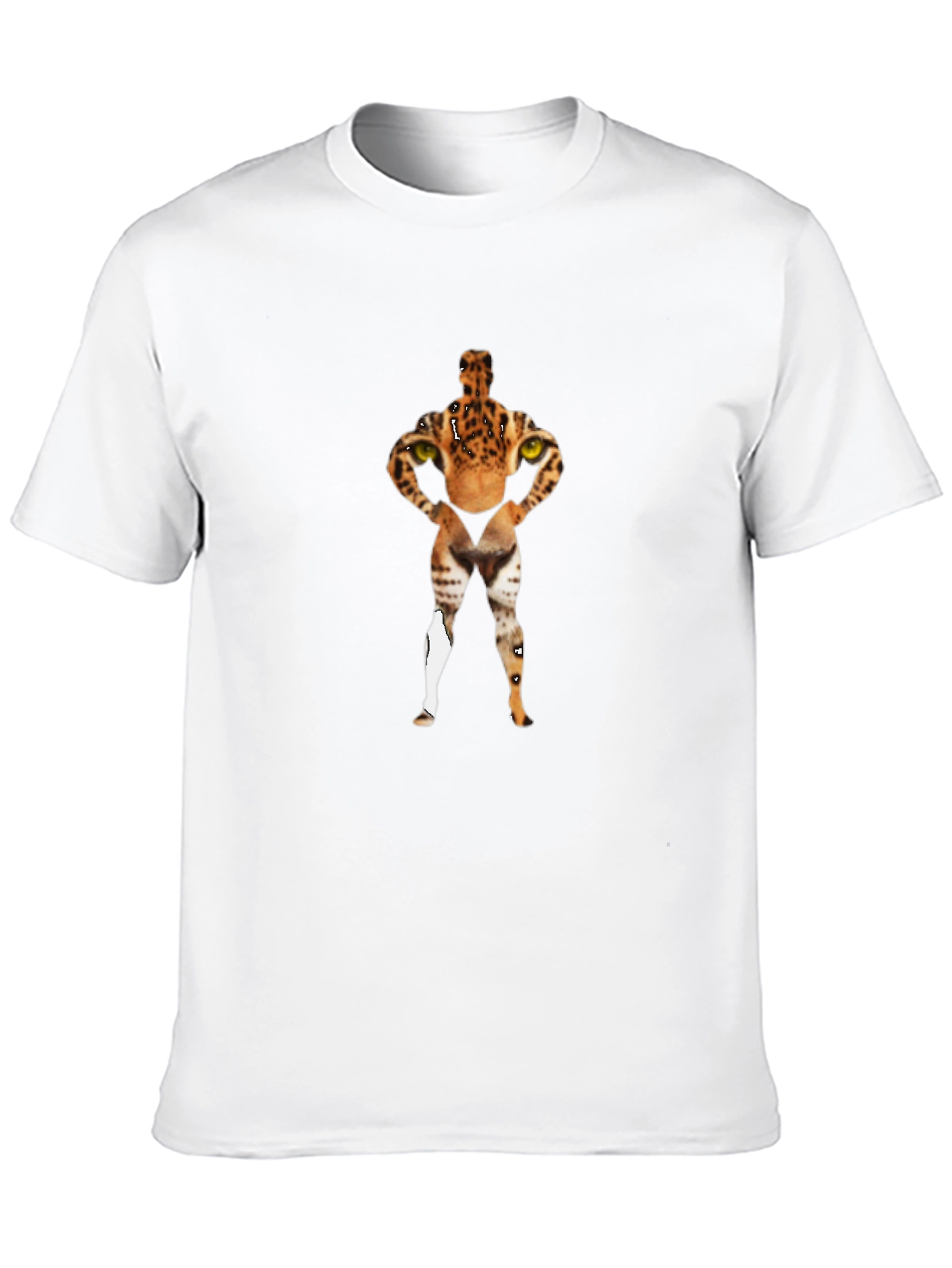 Black Animal Print Novelty Graphic Tee - Quirky Fashion view 10