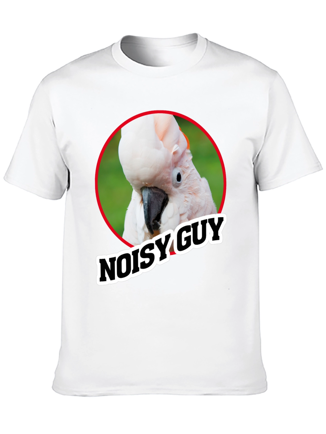 Black Noisy Guy Parrot Graphic Tee - Unique Bird Lover Shirt view 10