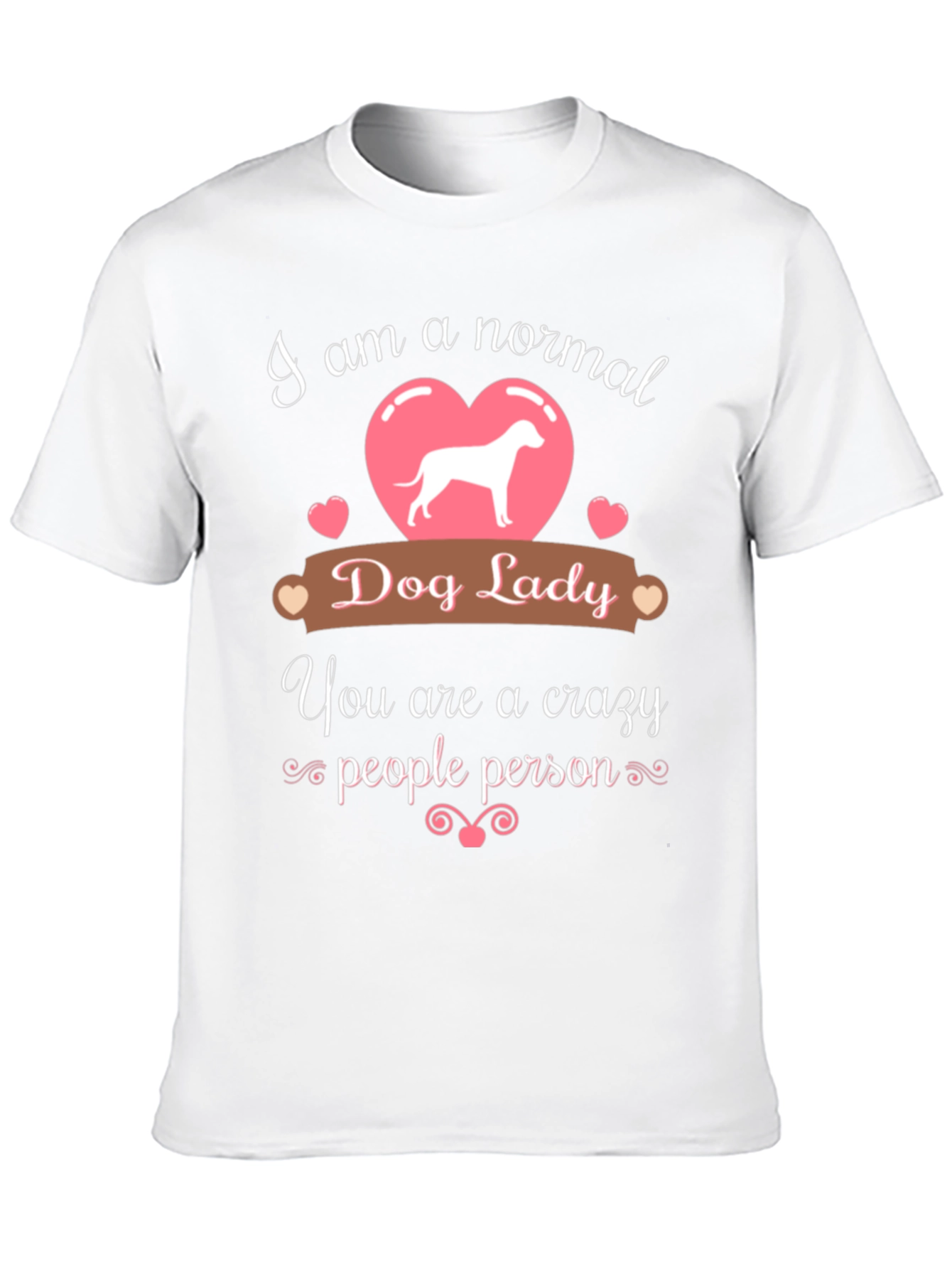 Black Normal Dog Lady - Crazy People Person T-Shirt view 10