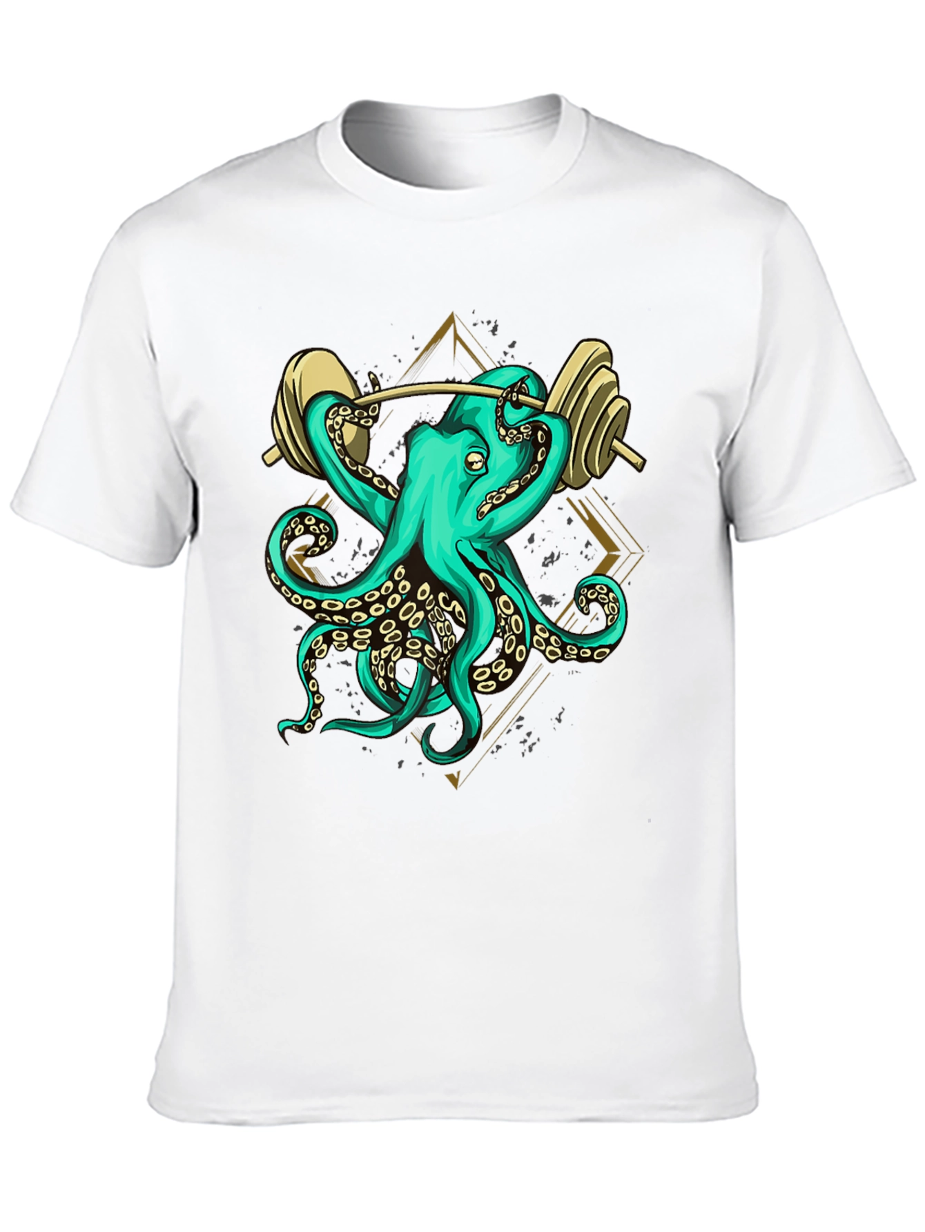 Octopus Lifting Weights Graphic Tee - 10