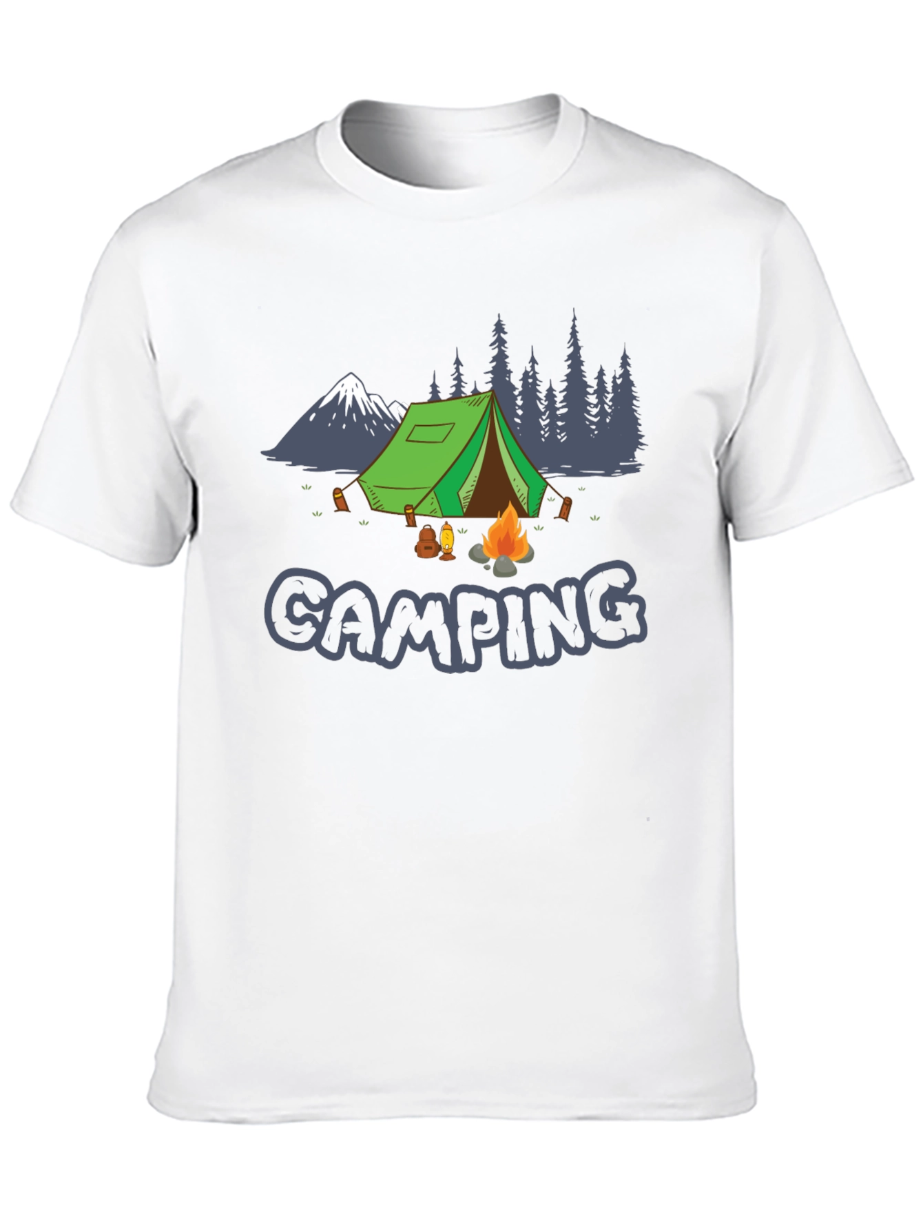 Black Camping Graphic Tee - Adventure Awaits view 10