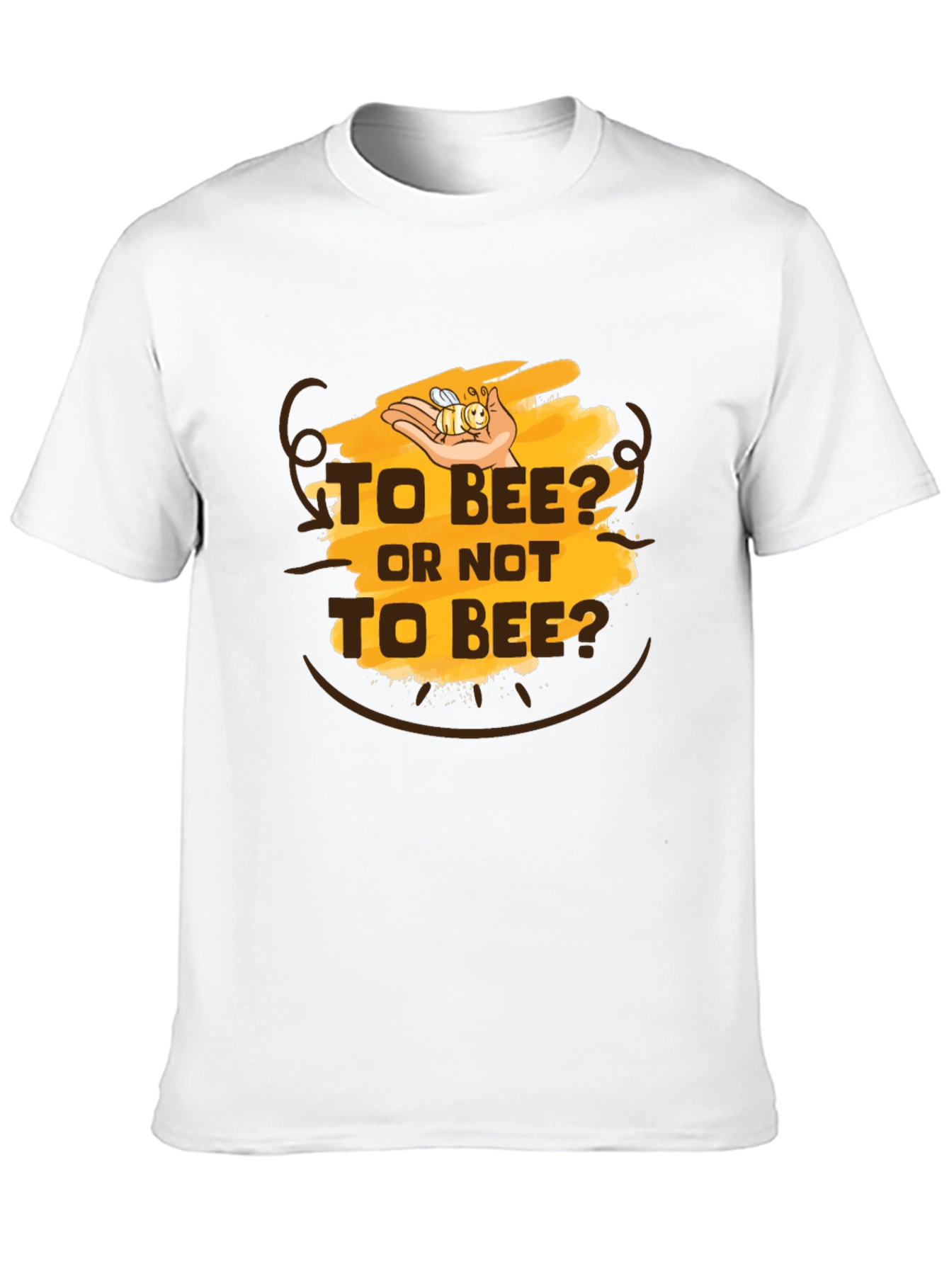 Black To Bee? Men's Graphic Tee - Black Cotton T-Shirt view 10