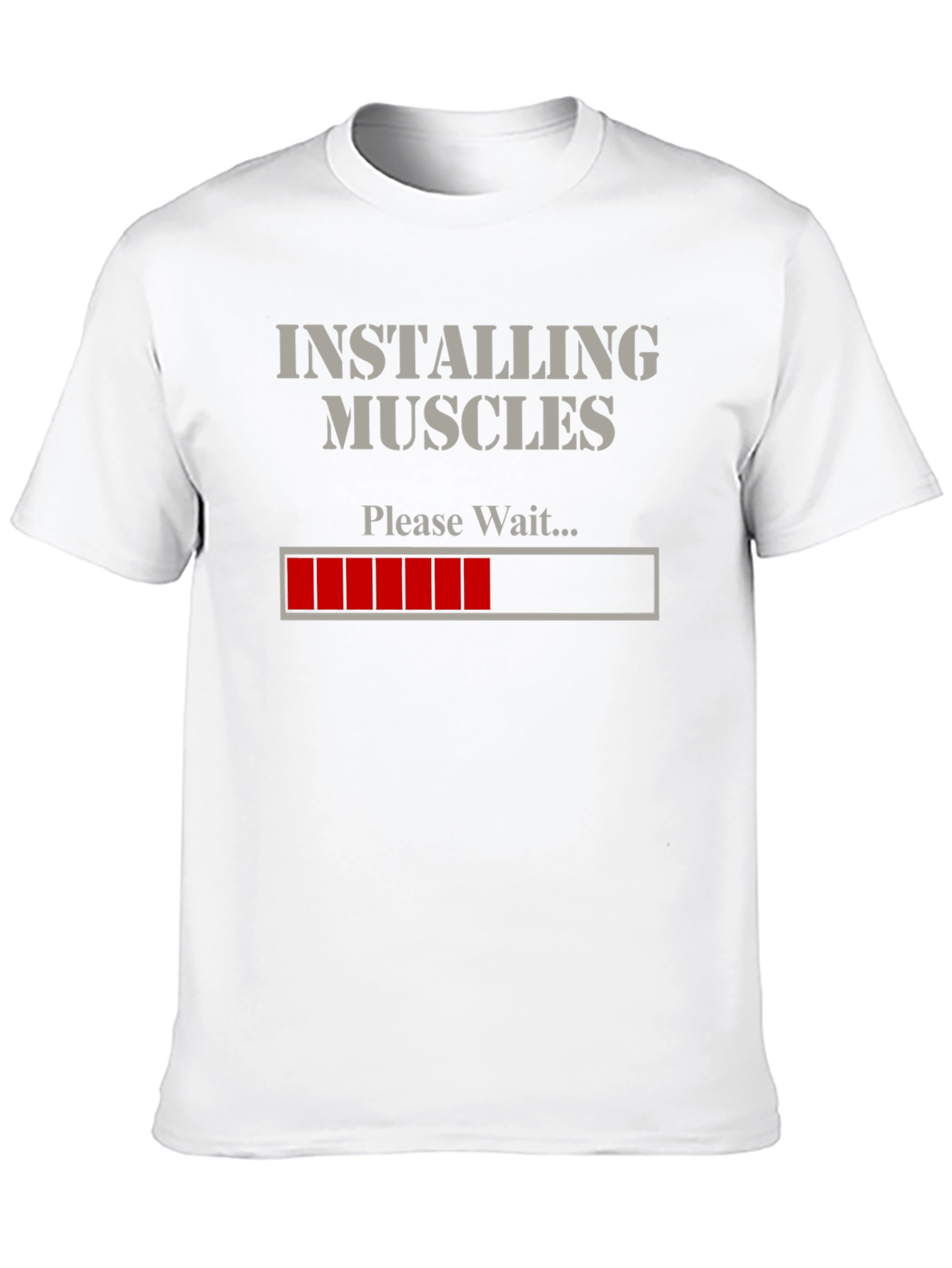 Black Installing Muscles Funny Gym T-Shirt view 10