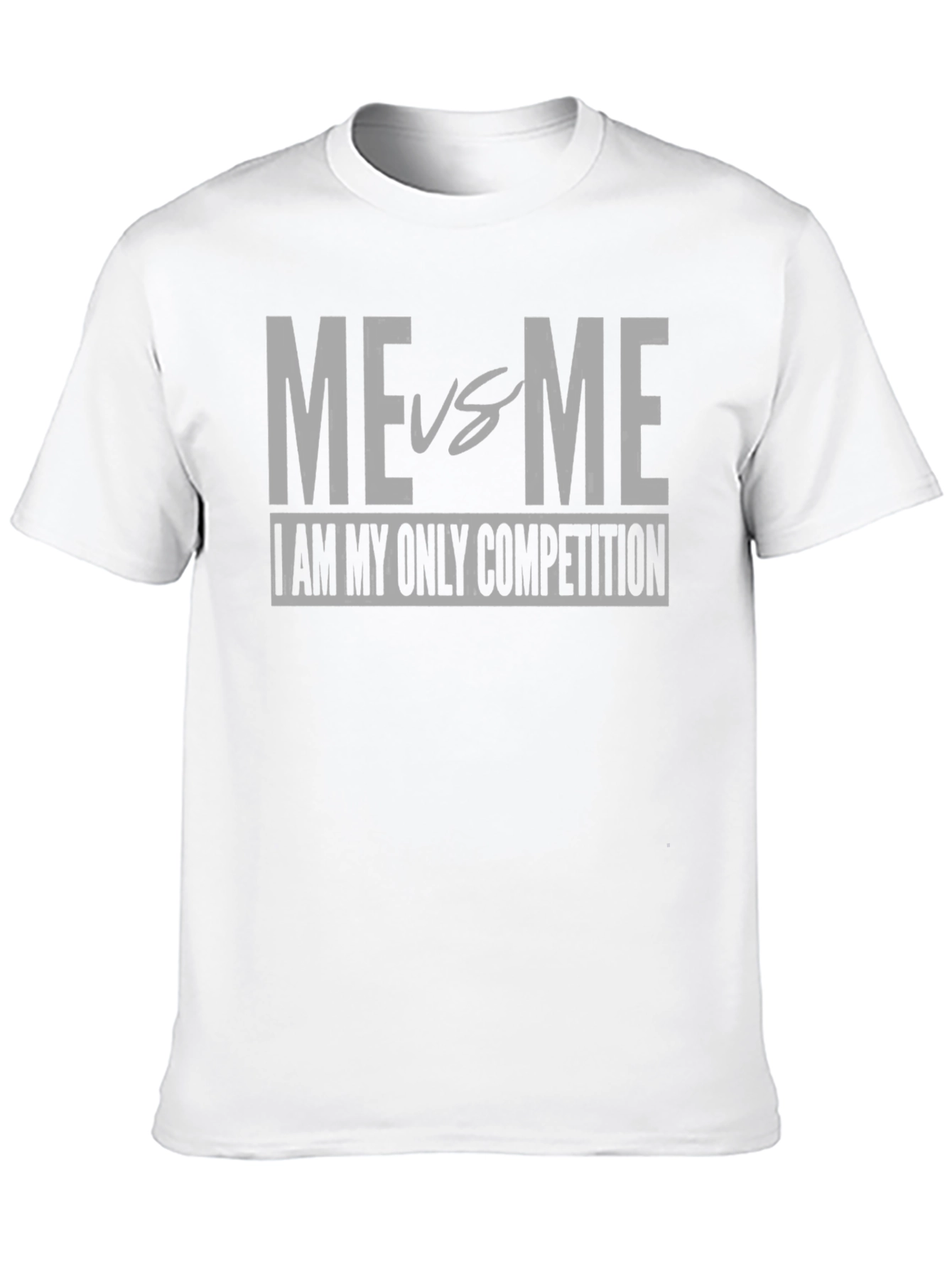 Black Me vs Me Motivational T-Shirt view 10