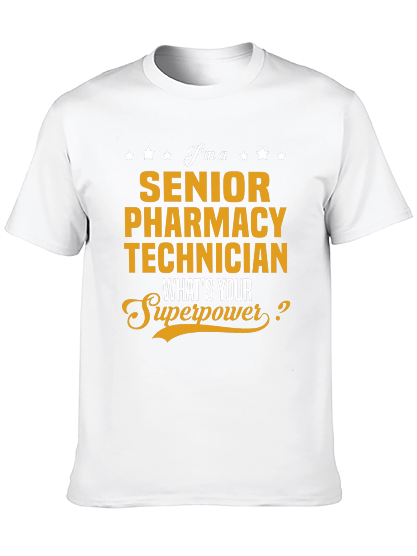 Black Senior Pharmacy Technician T-Shirt - Superpower Edition view 10