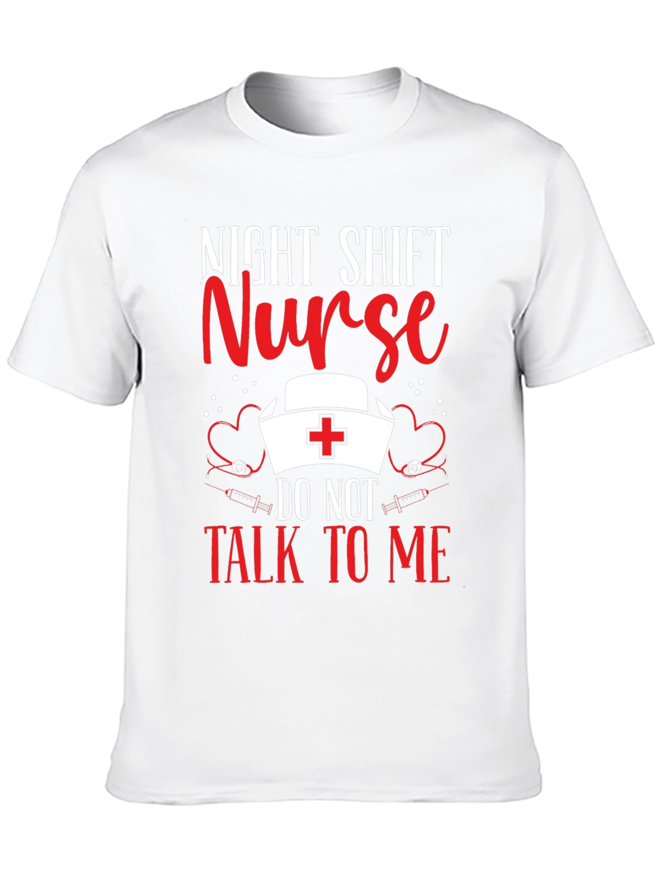 Black Night Shift Nurse T-Shirt: Do Not Talk To Me view 10