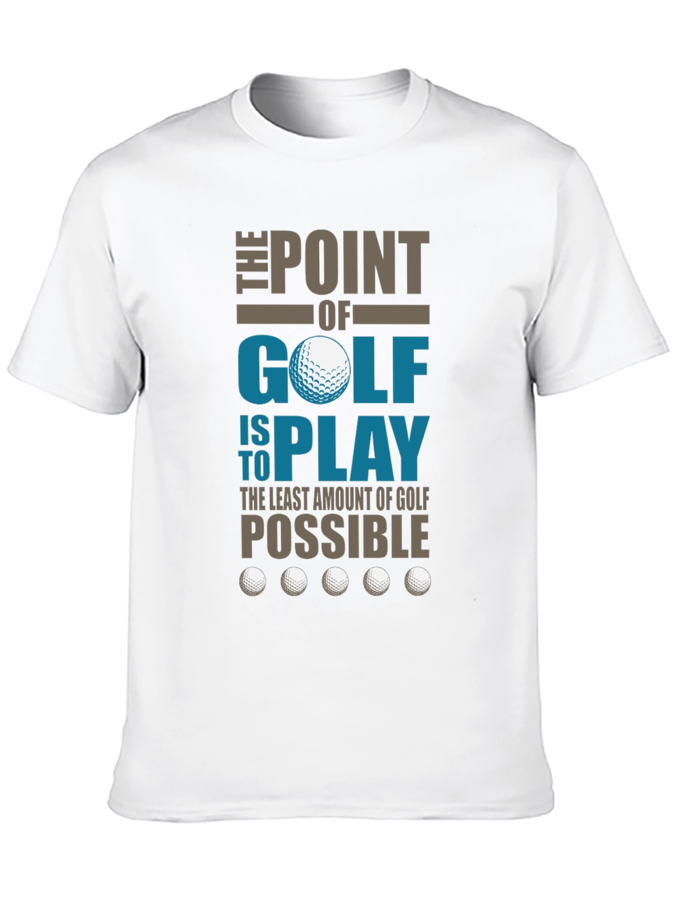 Black Funny Golf T-Shirt - The Point of Golf view 10