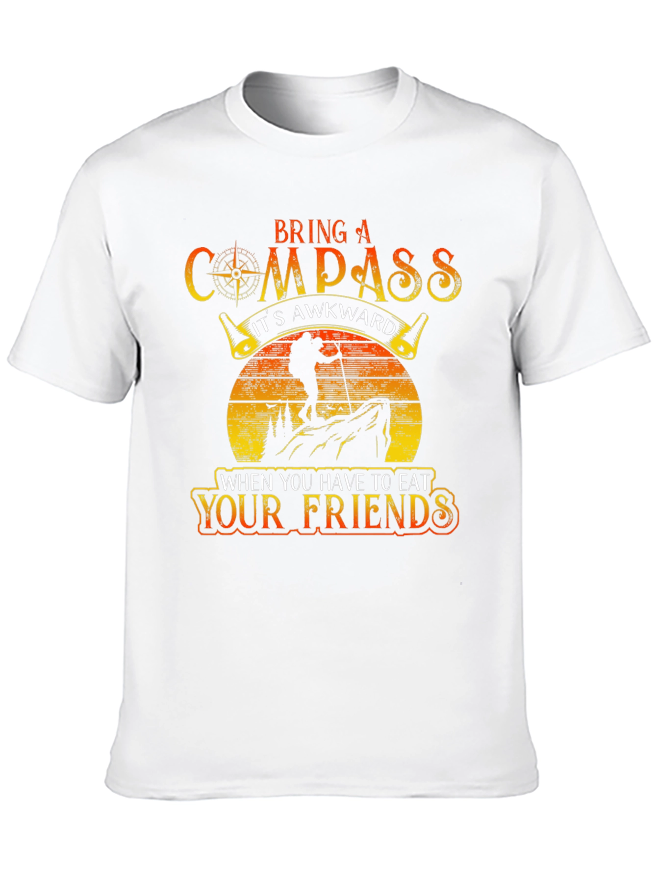 Black Compass Eat Your Friends Black Graphic Tee view 10