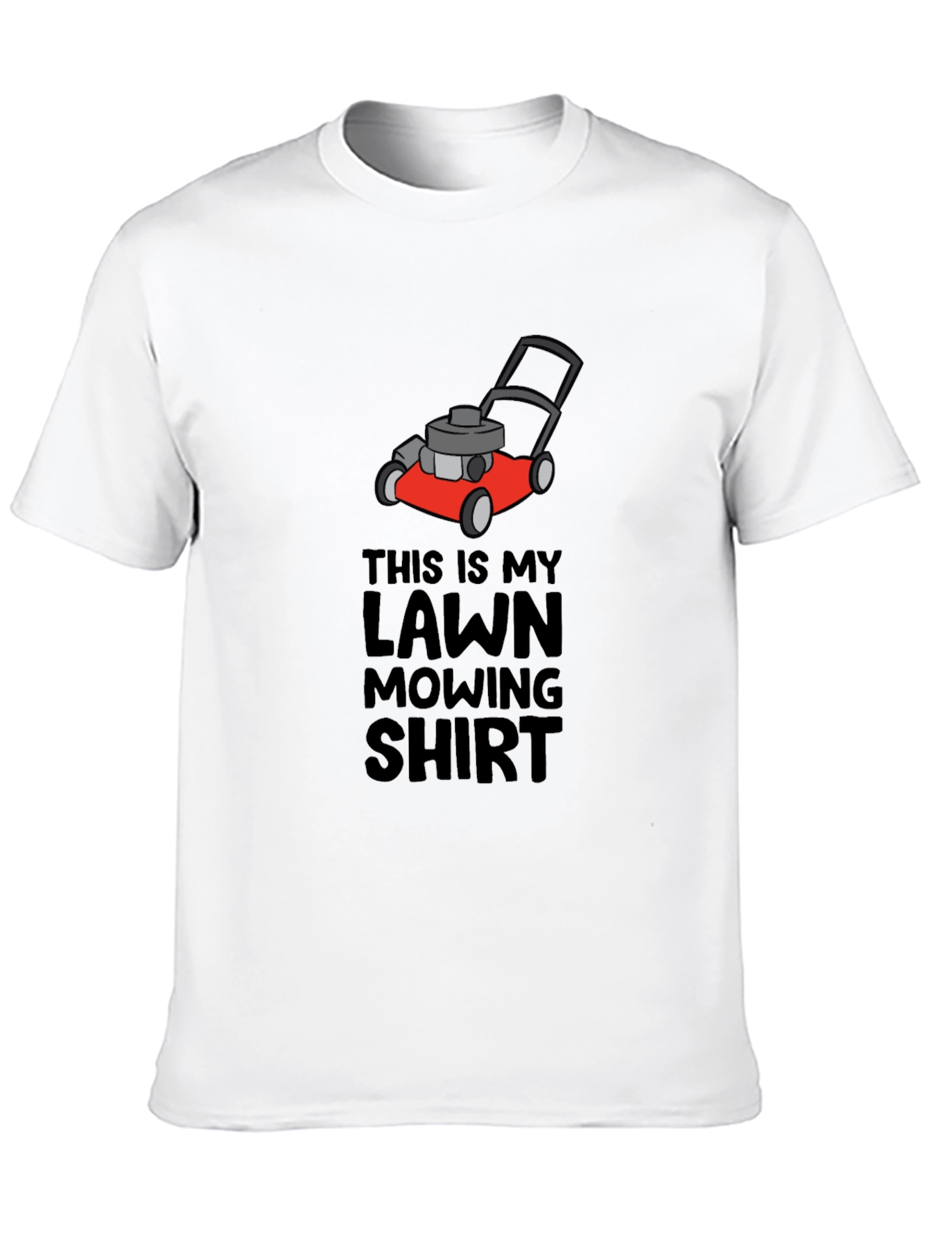 Black Lawn Mowing Shirt - Funny Mower Graphic Tee view 10