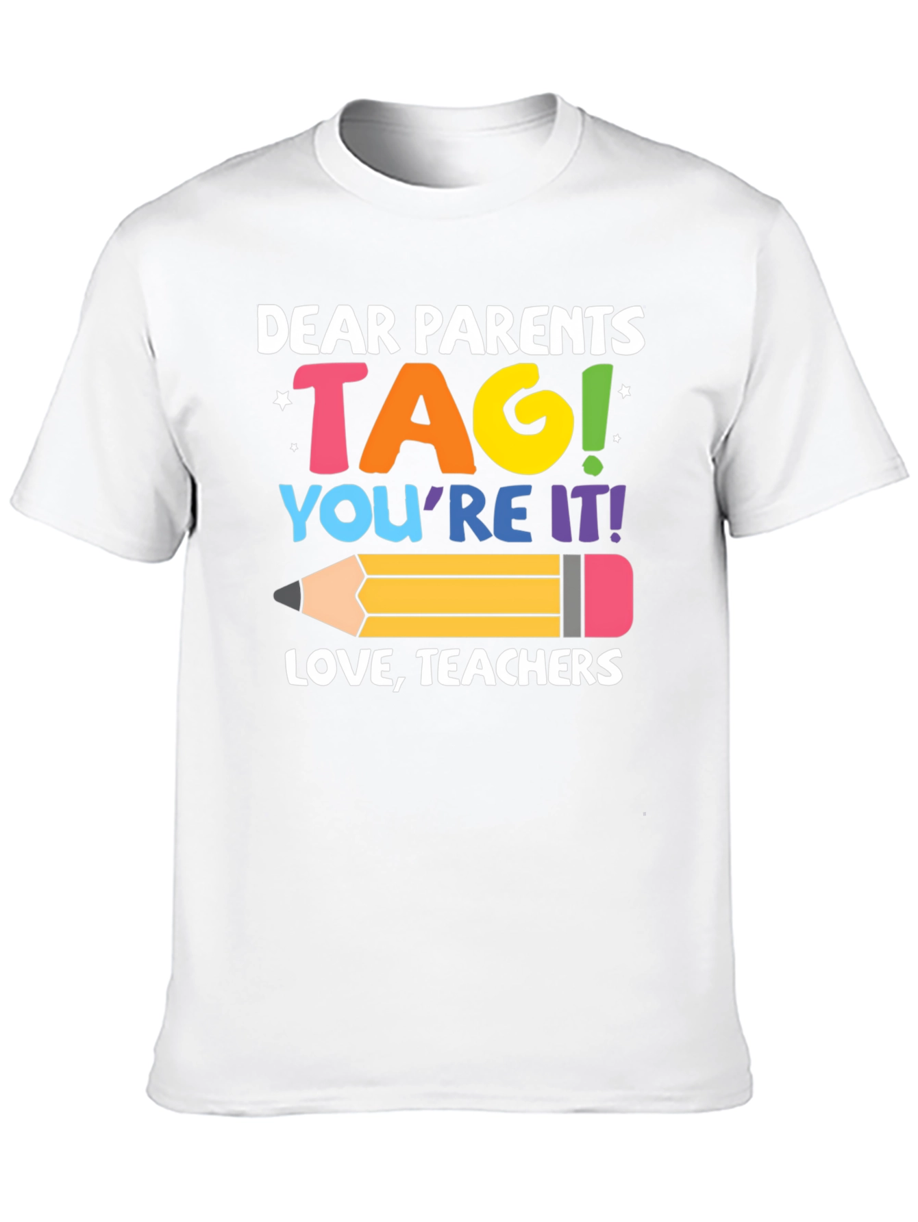 Black Dear Parents TAG Teachers T-Shirt view 10