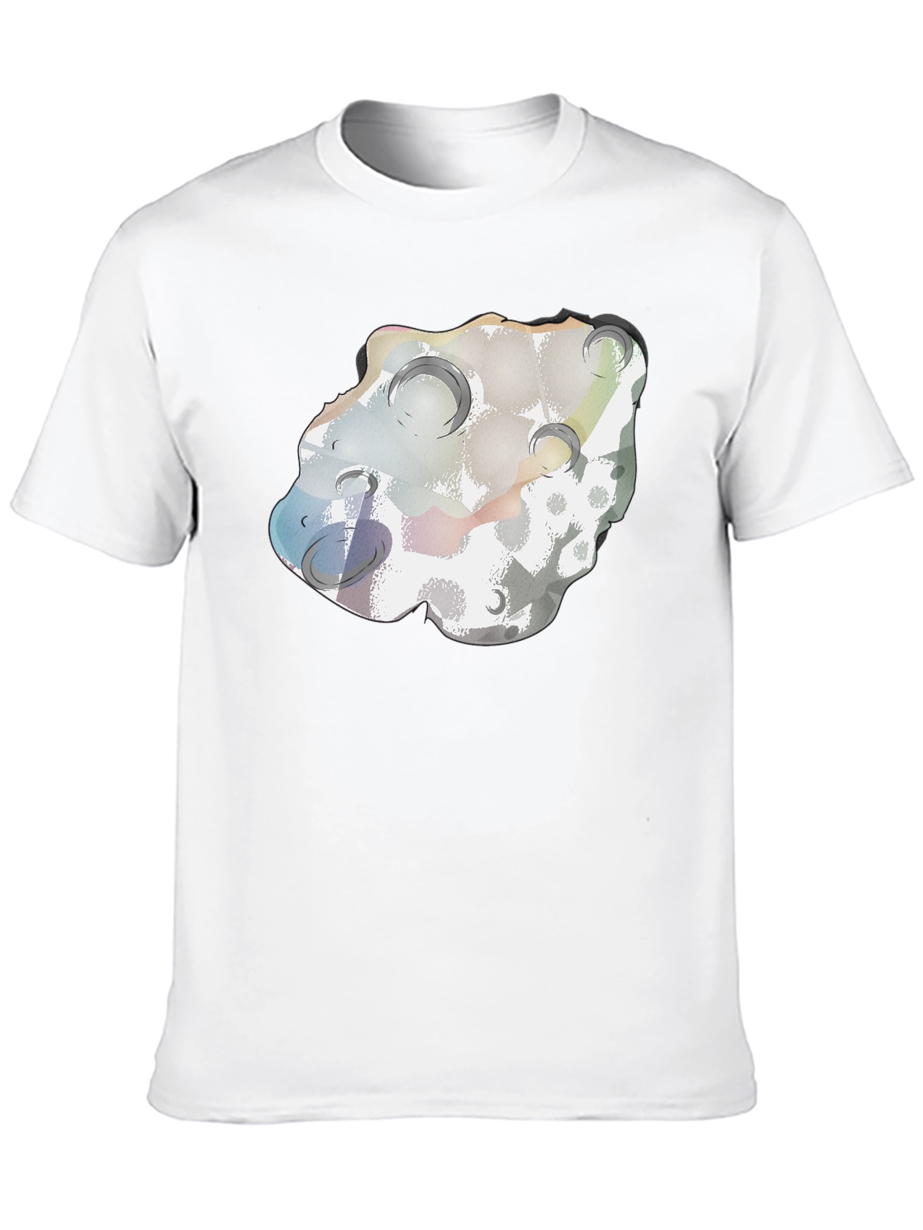 Black Meteor Crater T-Shirt - Soft Cotton Blend view 10