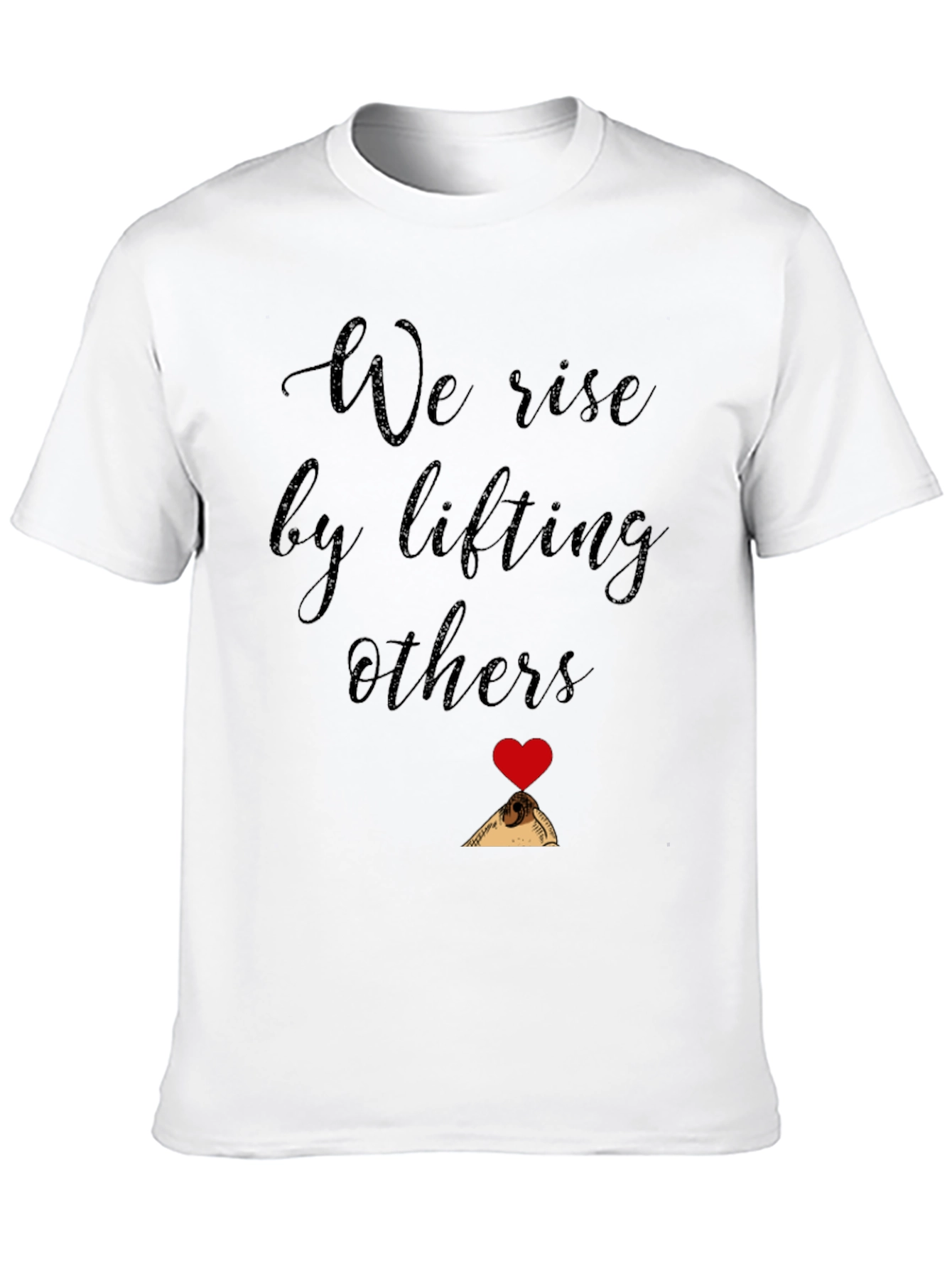 Black We Rise by Lifting Others Graphic Tee view 10