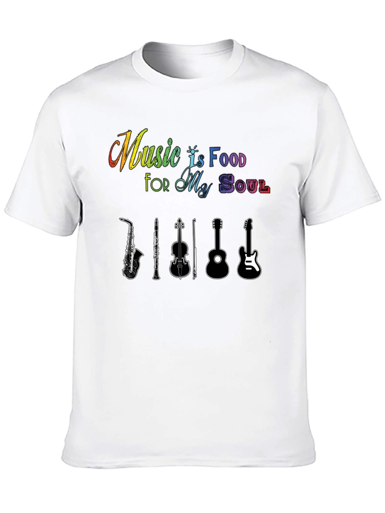 Black Music Is Food For My Soul Black T-Shirt view 10