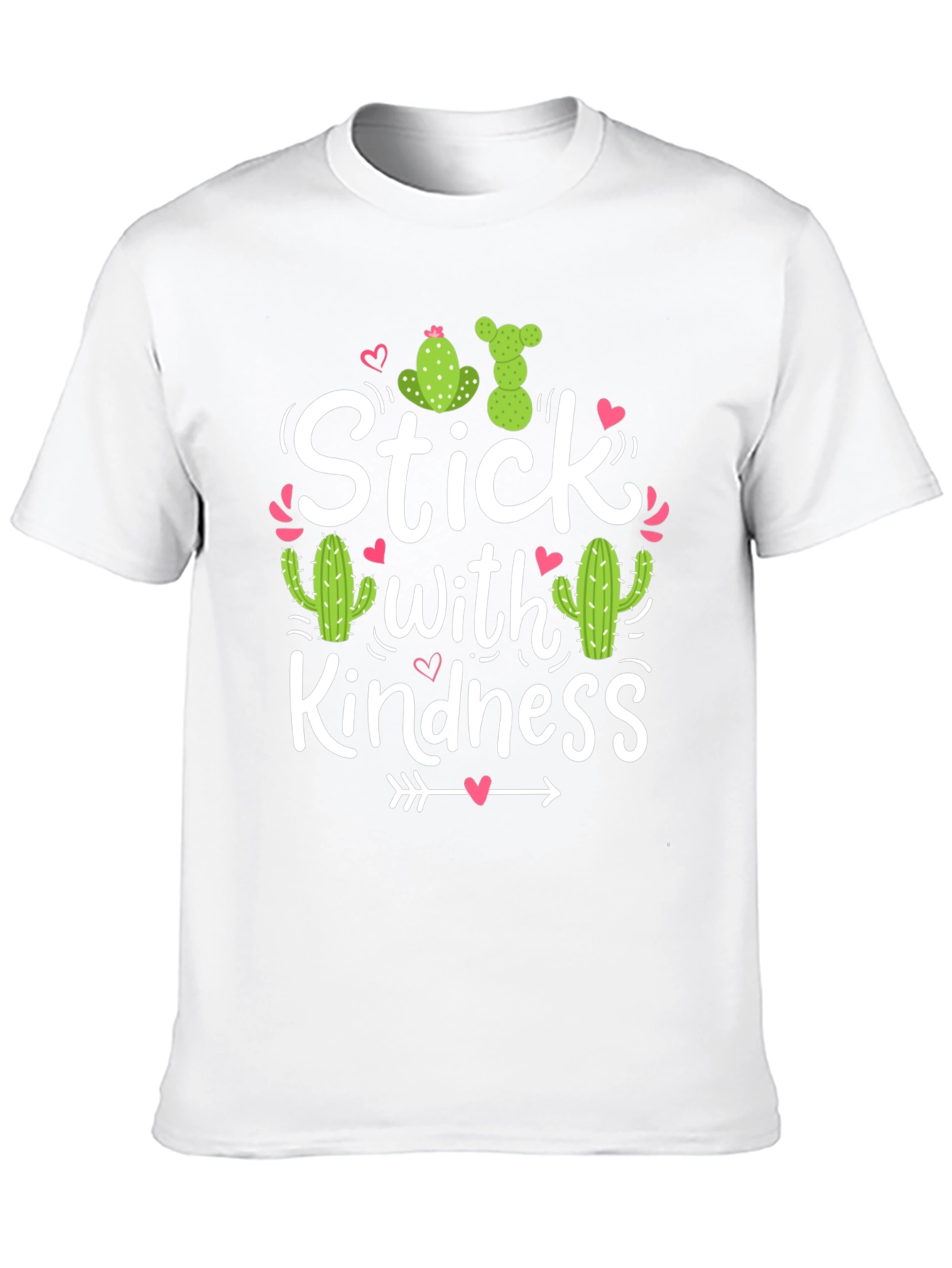 Black Stick With Kindness T-Shirt Cactus Love view 10