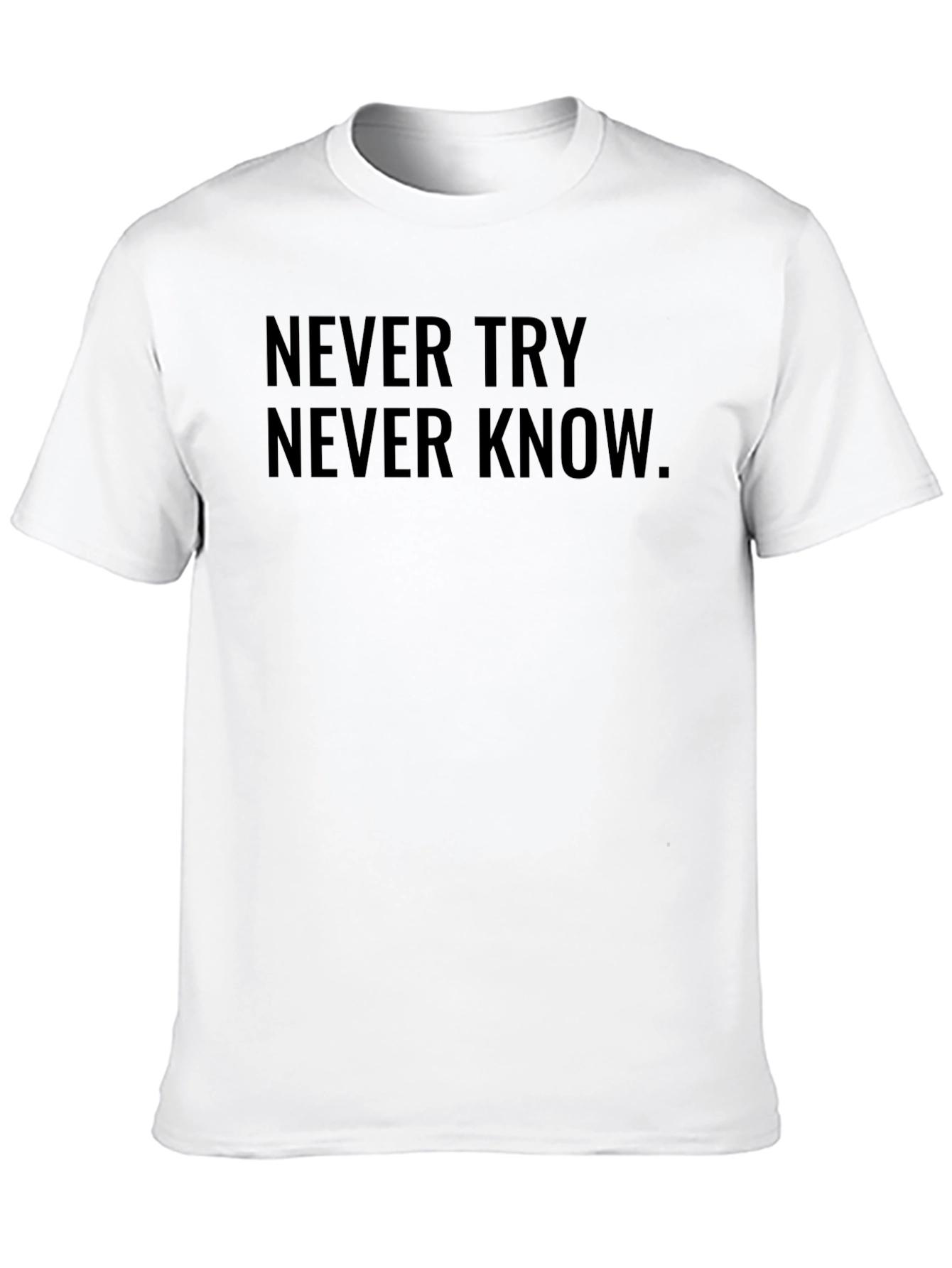 Black Never Try Never Know Tee view 10