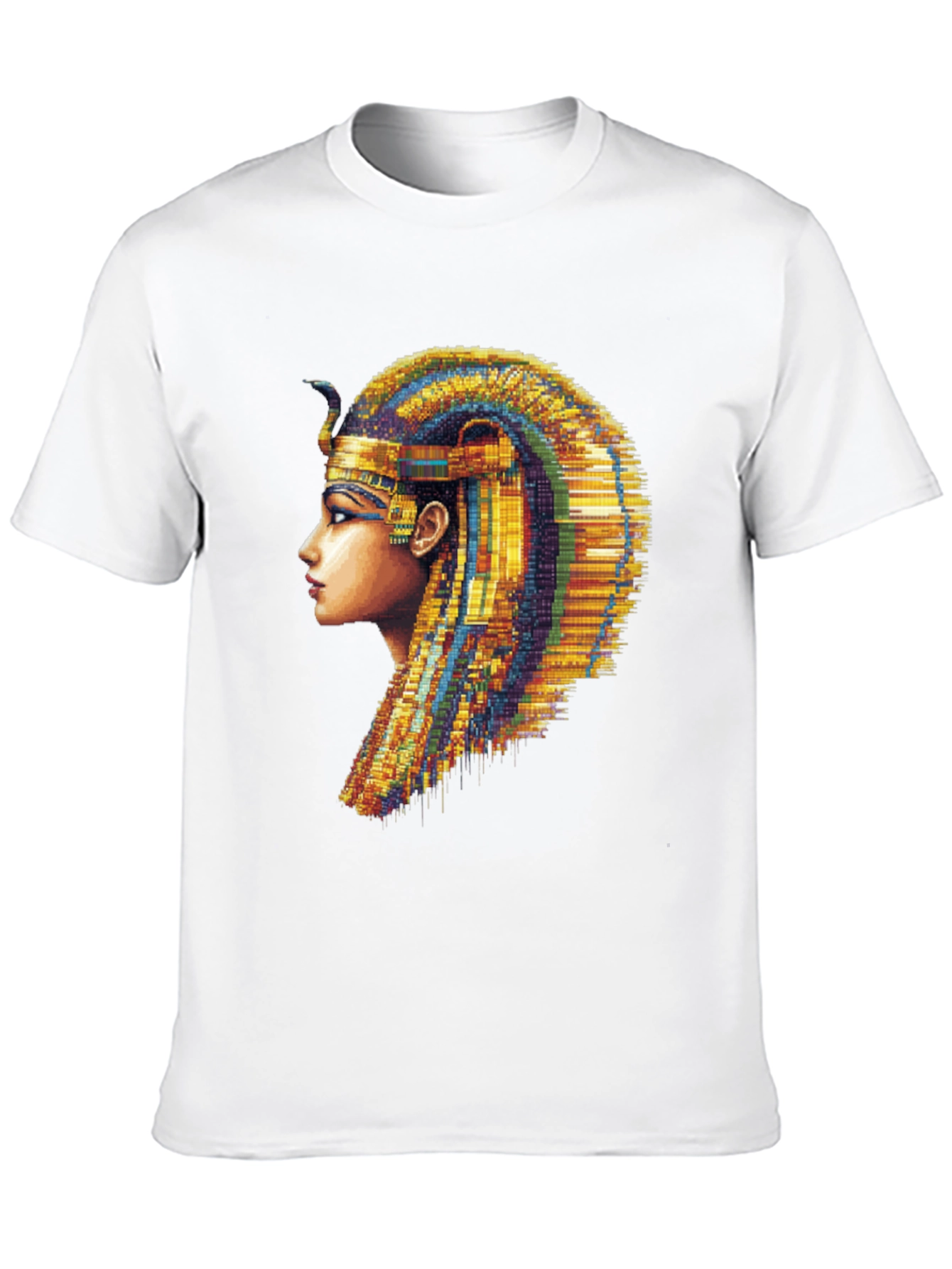 Black Egyptian Queen Graphic Tee - Men's Black T-Shirt view 10