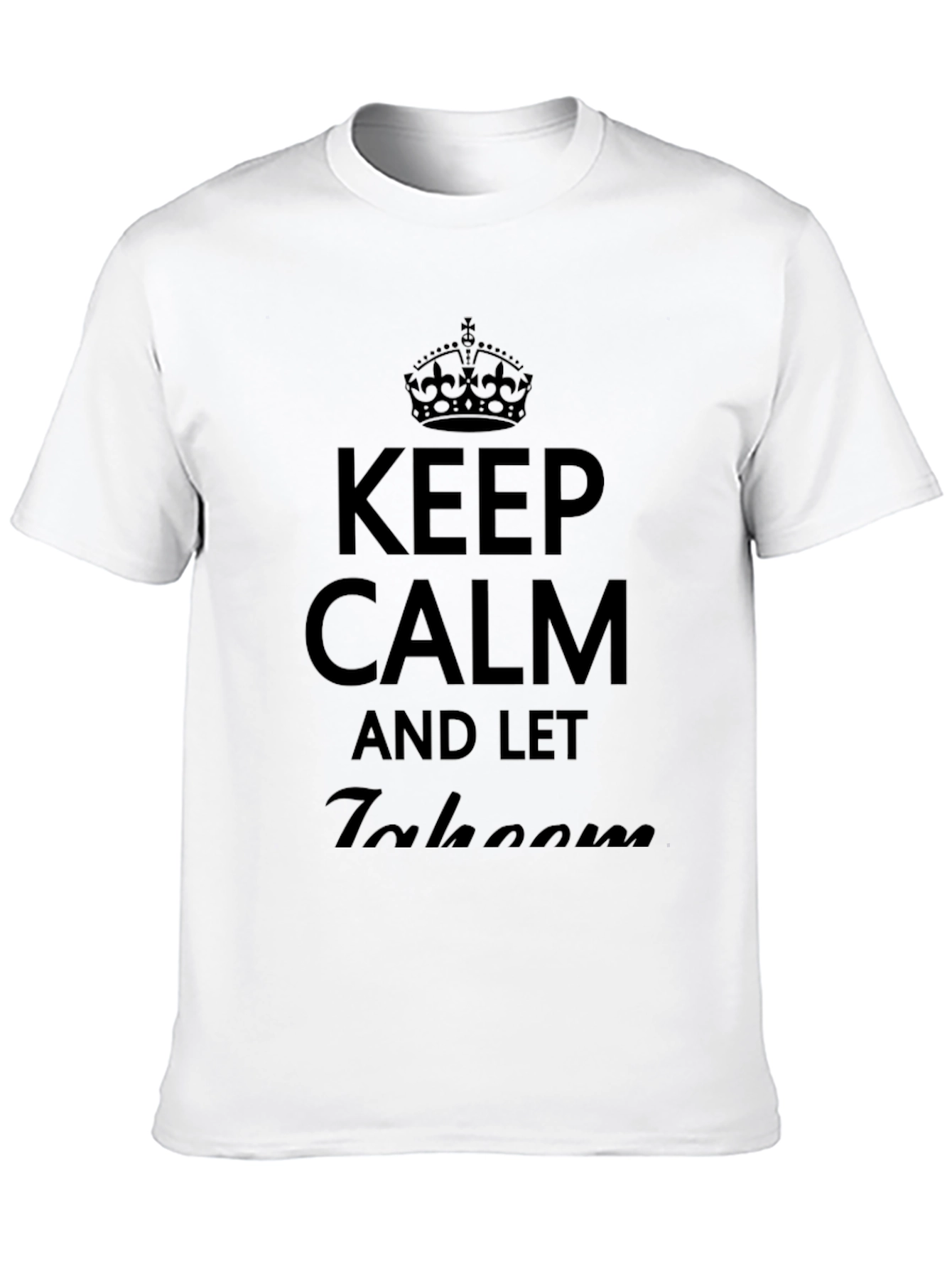 Black Keep Calm & Let Jakoom T-Shirt - Men's Black Tee view 10
