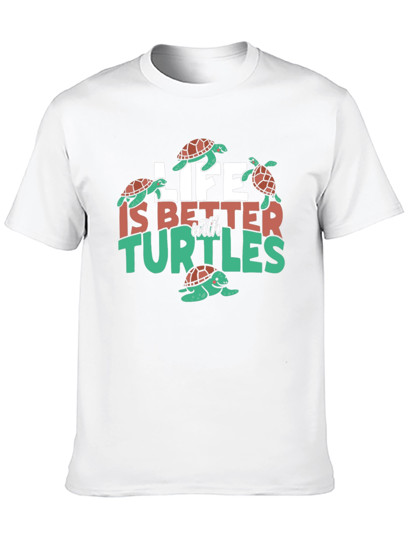 Black Life is Better with Turtles Graphic Tee view 10