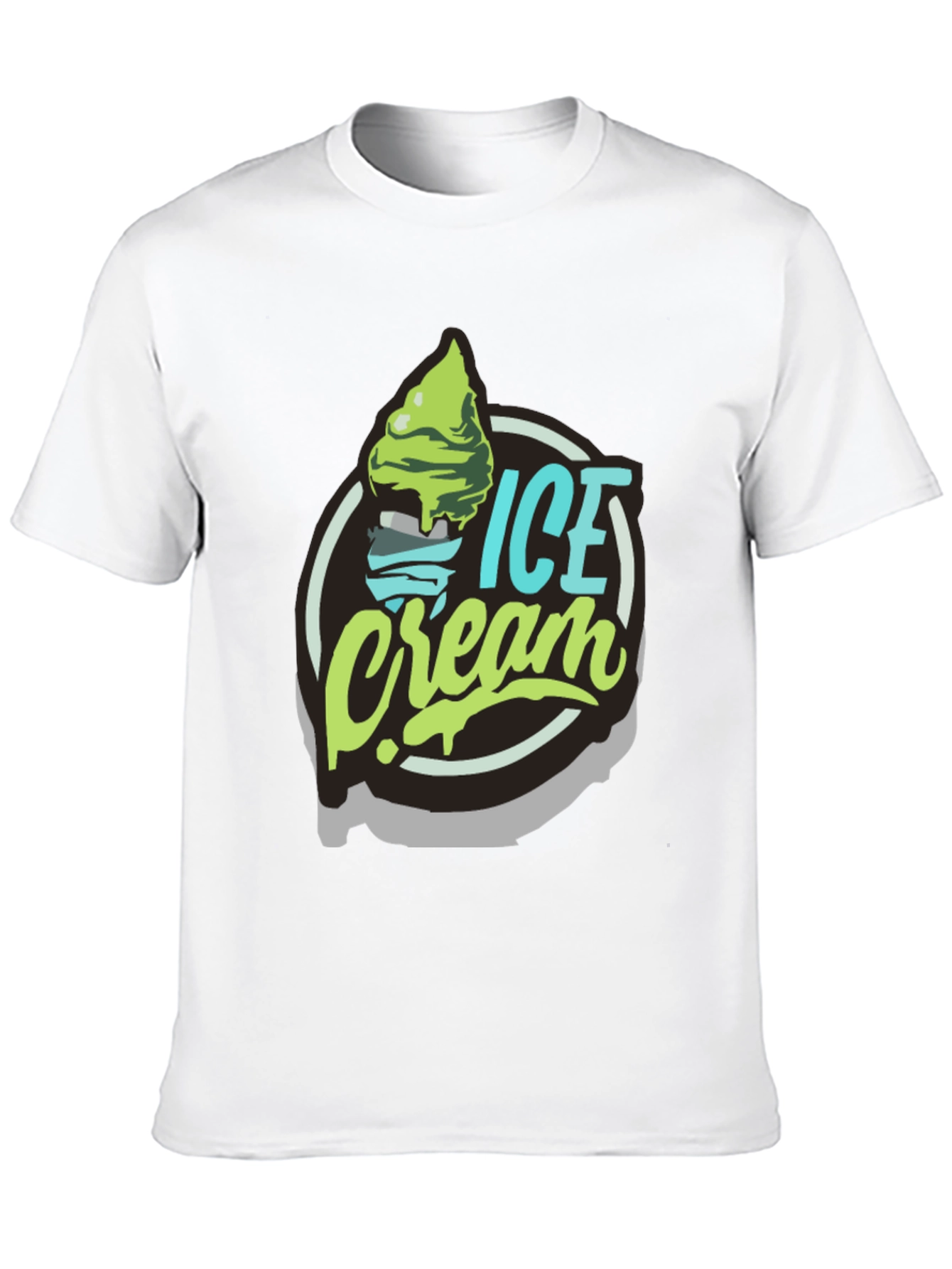 Black Ice Cream Graphic T-Shirt - Black view 10