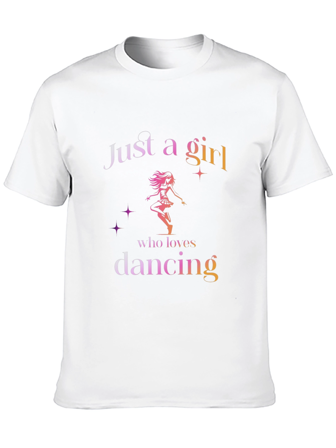 Black Just A Girl Who Loves Dancing T-Shirt view 10