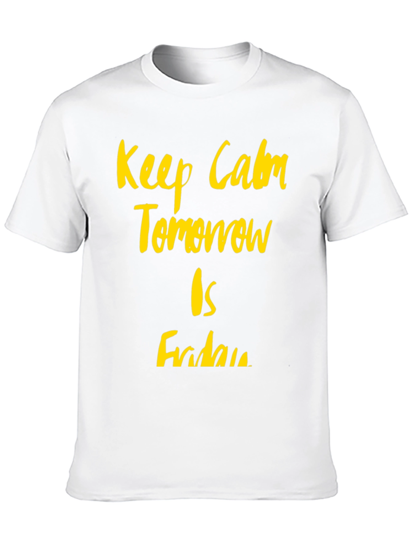 Black Keep Calm It's Almost Friday Graphic Tee view 10