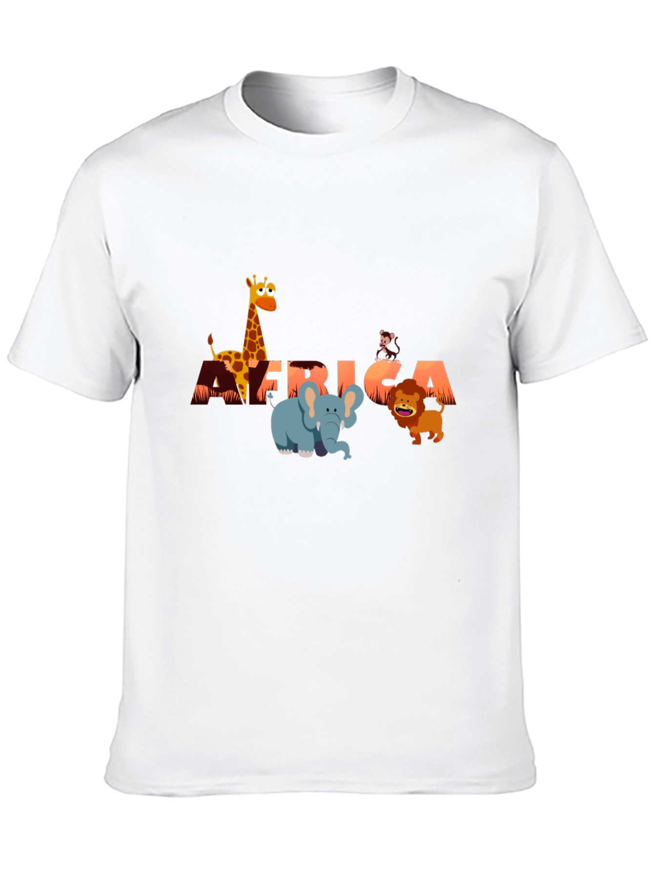 Black Africa Animals Graphic Tee - Fun Safari Shirt view 10