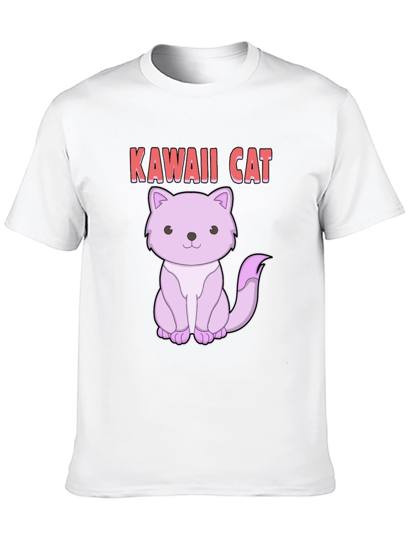 Black Kawaii Cat Graphic Tee - Cute Anime Style Shirt view 10