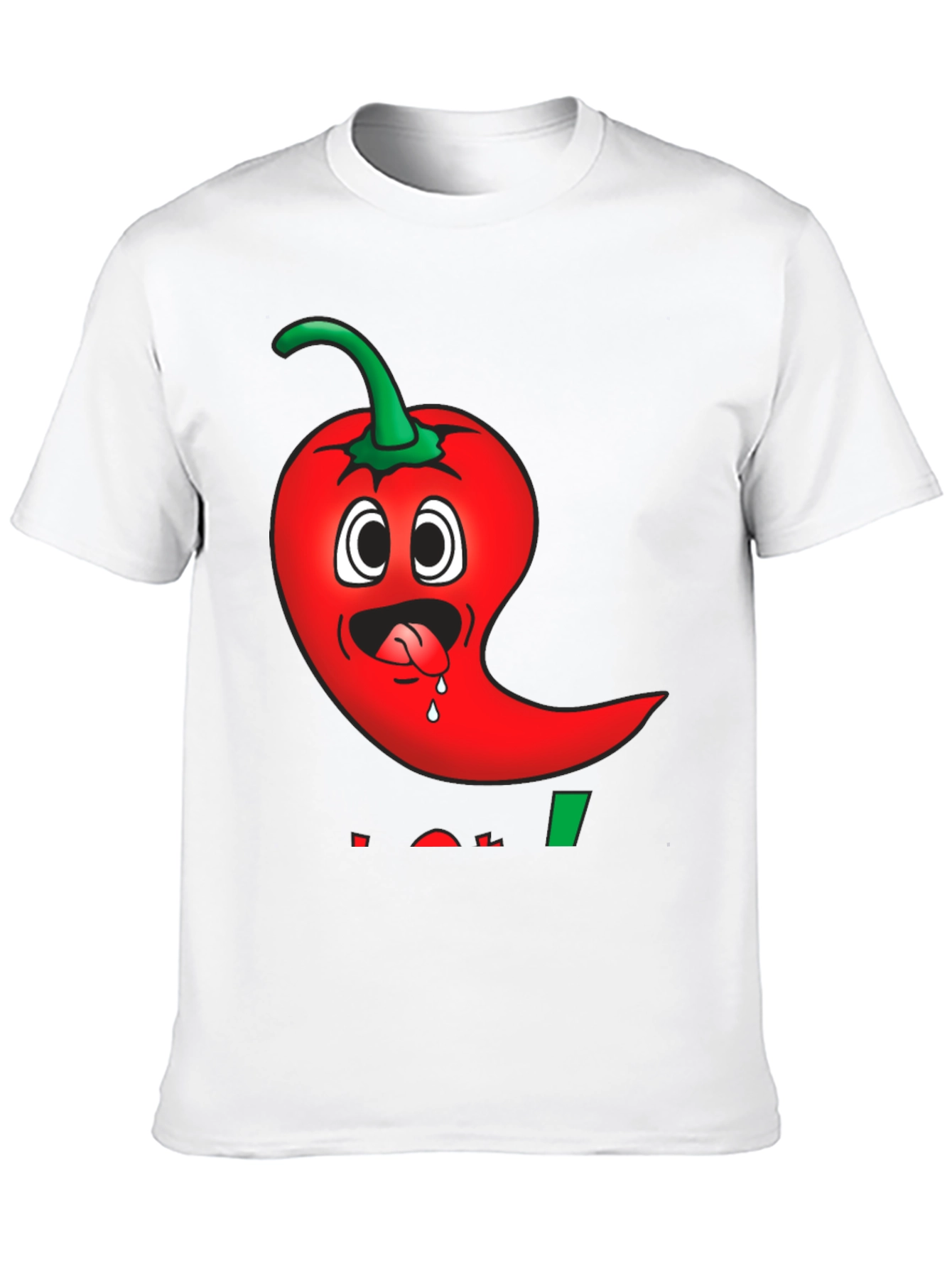 Black Spicy Pepper Cartoon Graphic Tee - Black view 10
