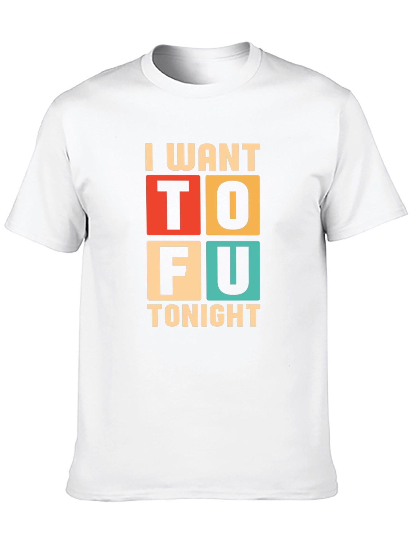 Black I Want Tofu Tonight Graphic Tee - Trendy Vegan Style view 10