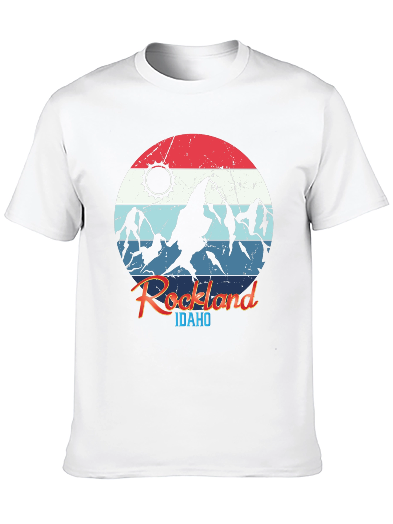 Black Rockland Idaho Mountain T-Shirt view 10