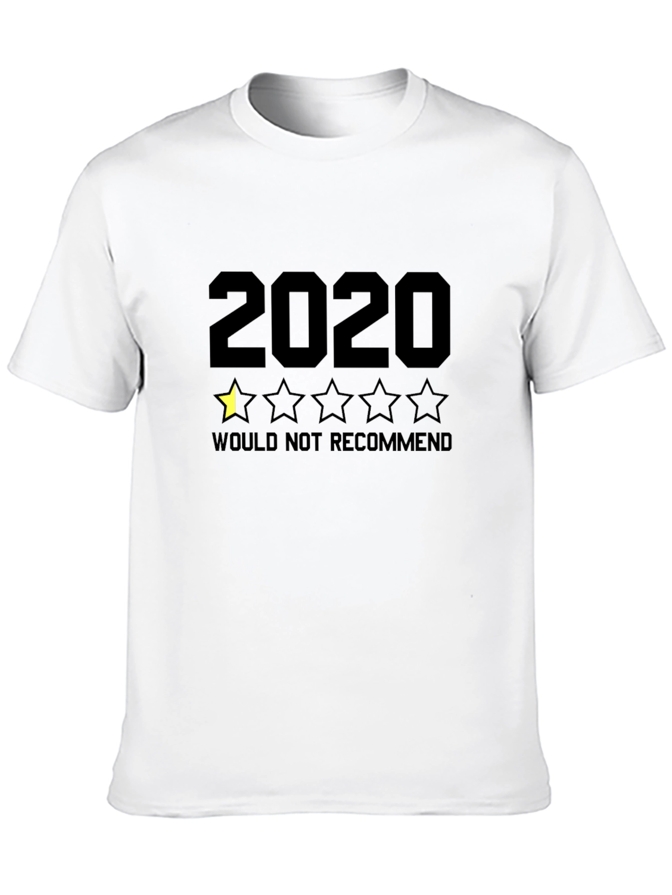 Black 2020 One Star Review T-Shirt - Funny Graphic Tee view 10