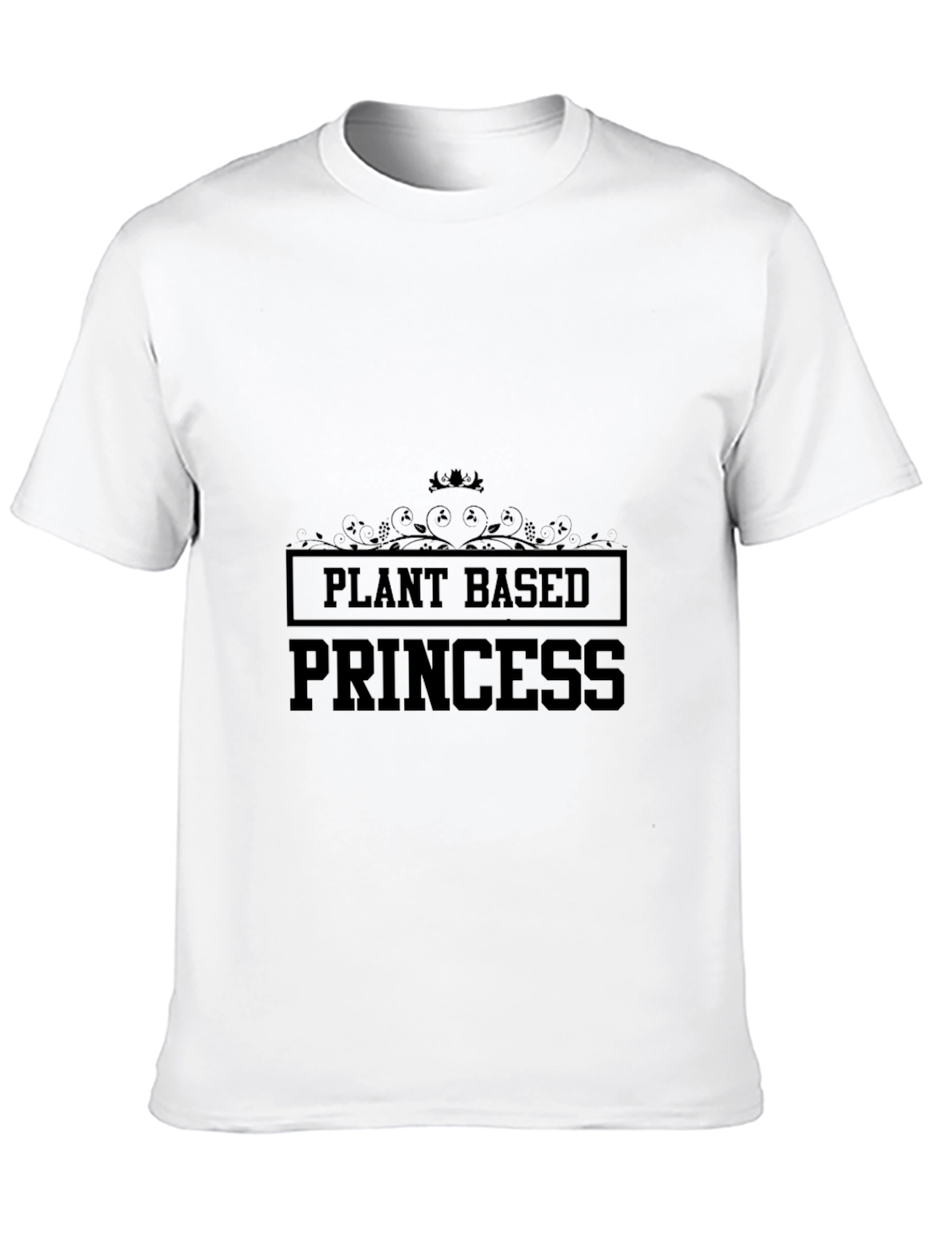 Black Plant Based Princess Graphic Tee - Black view 10