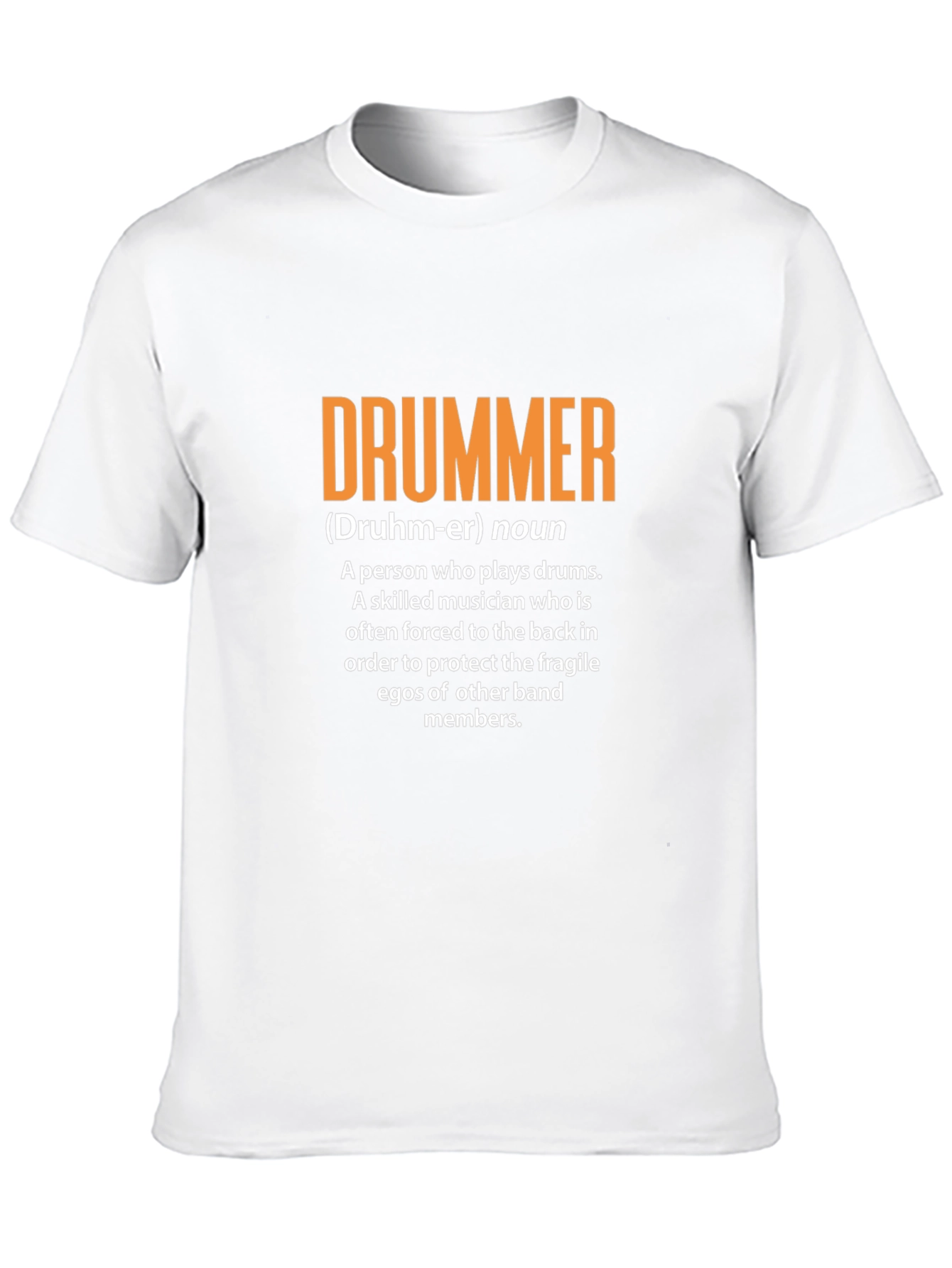 Black Drummer Definition Graphic Tee - Musician Gift view 10