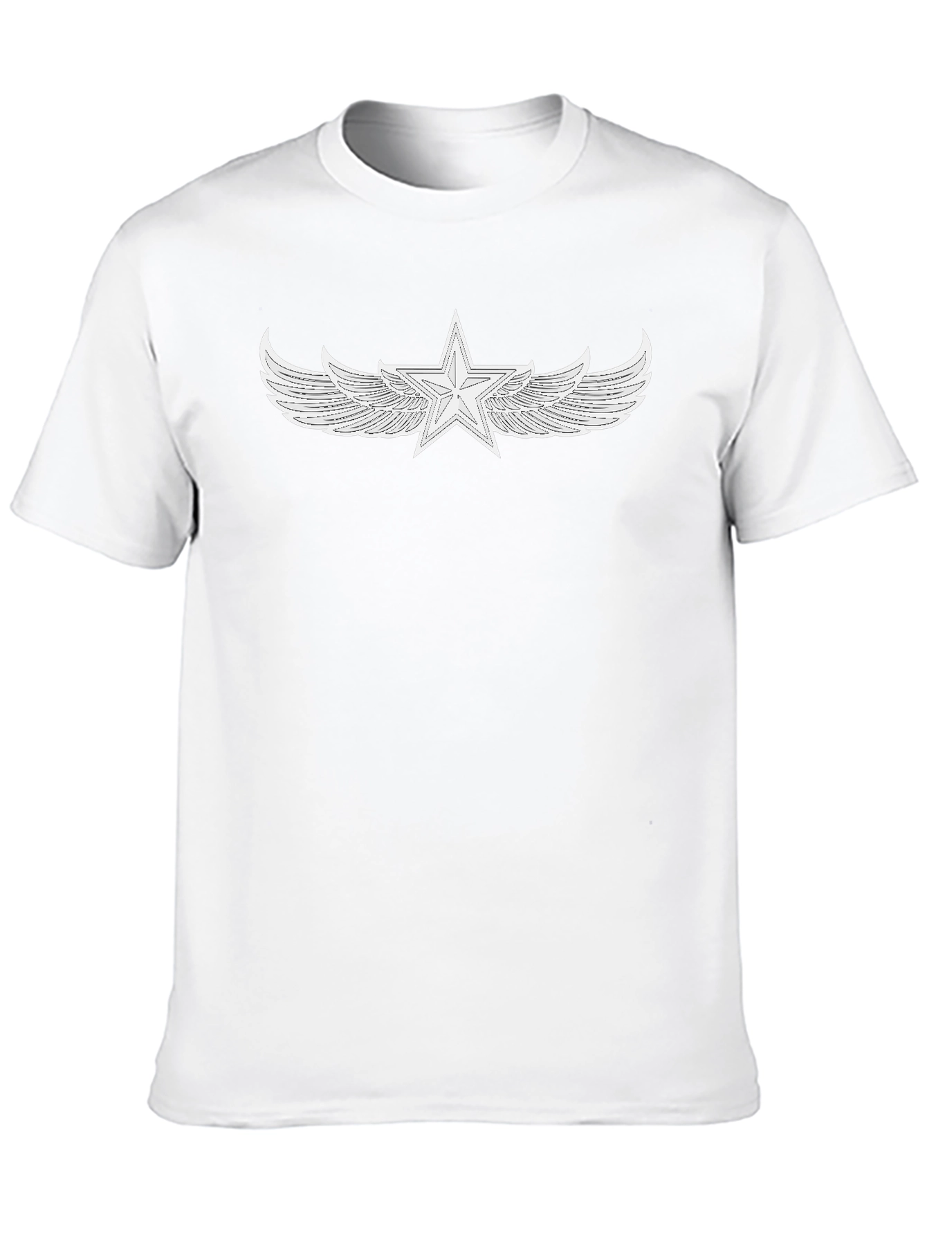 Black Winged Star Graphic Tee - Cool Style view 10