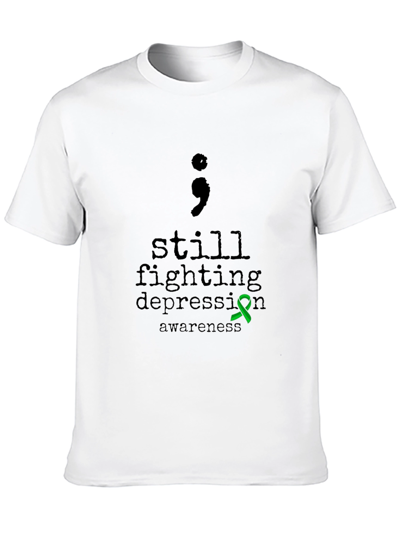 Black Still Fighting Depression Awareness T-Shirt view 10