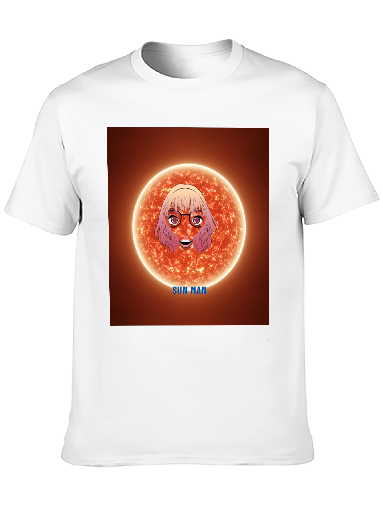 Black Sun Man Graphic Tee - Unique Cartoon Design view 10