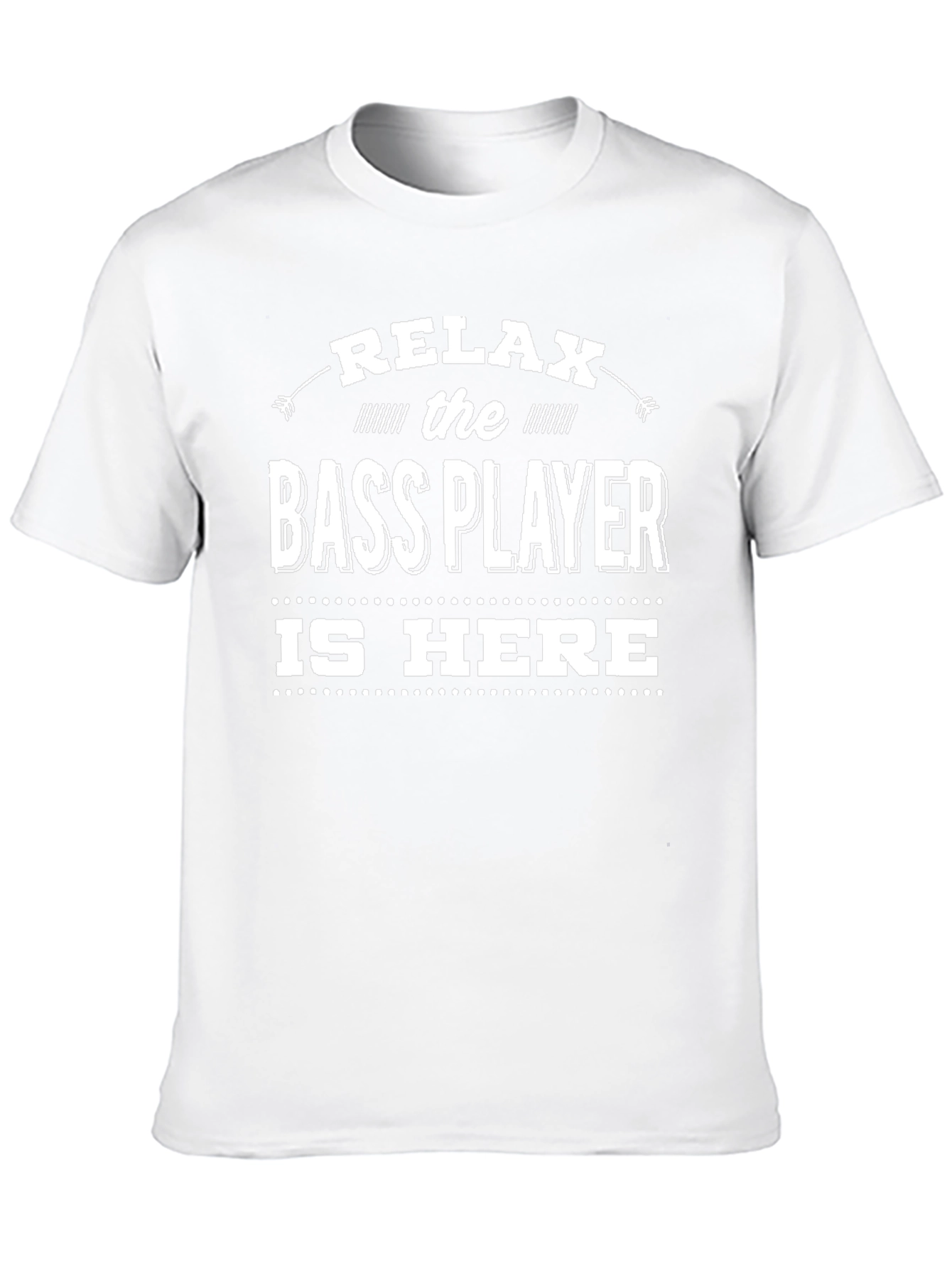 Black Relax Bass Player T-Shirt - Musician Humor Tee view 10