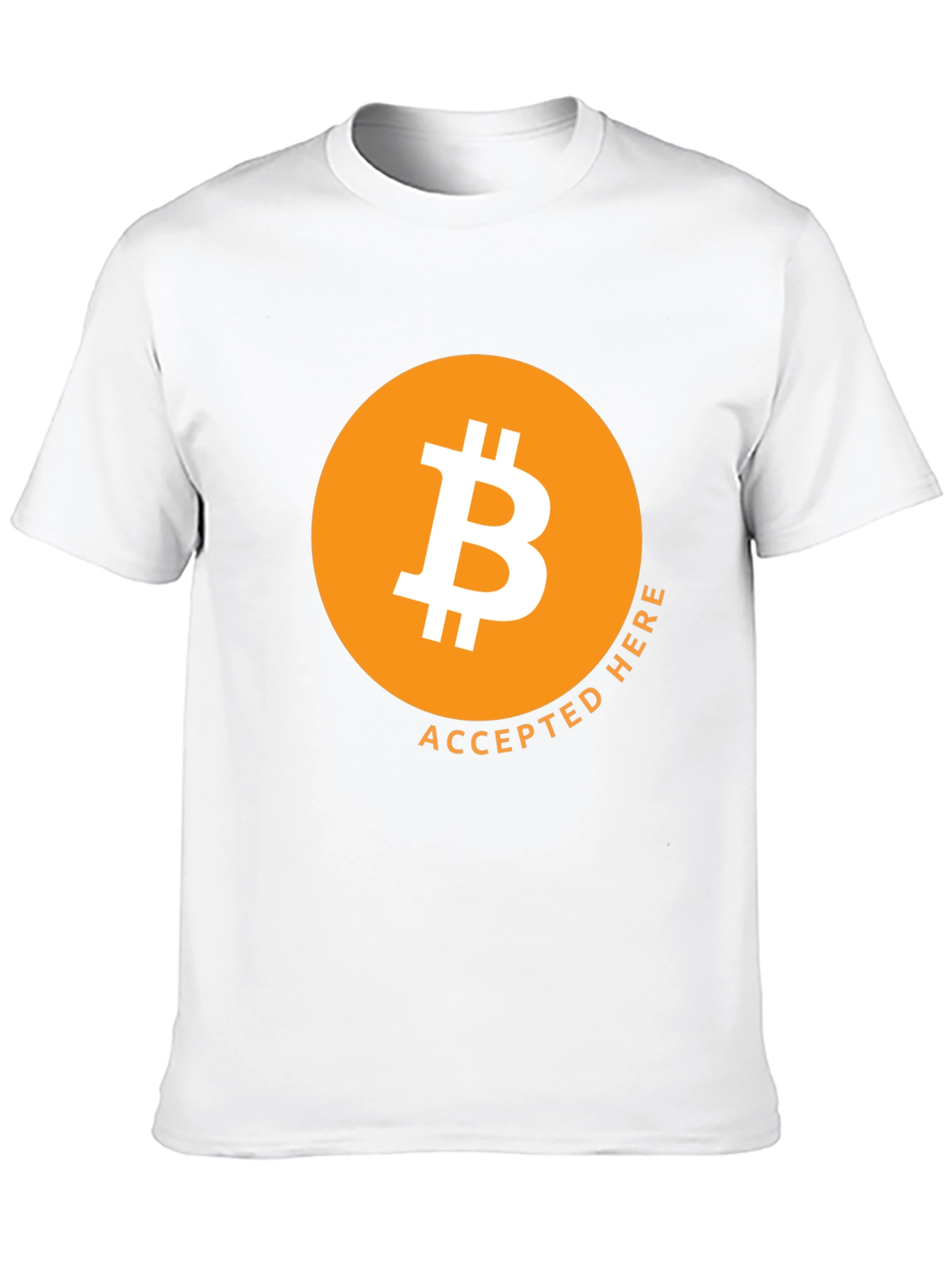 Black Bitcoin Accepted Here T-Shirt view 10