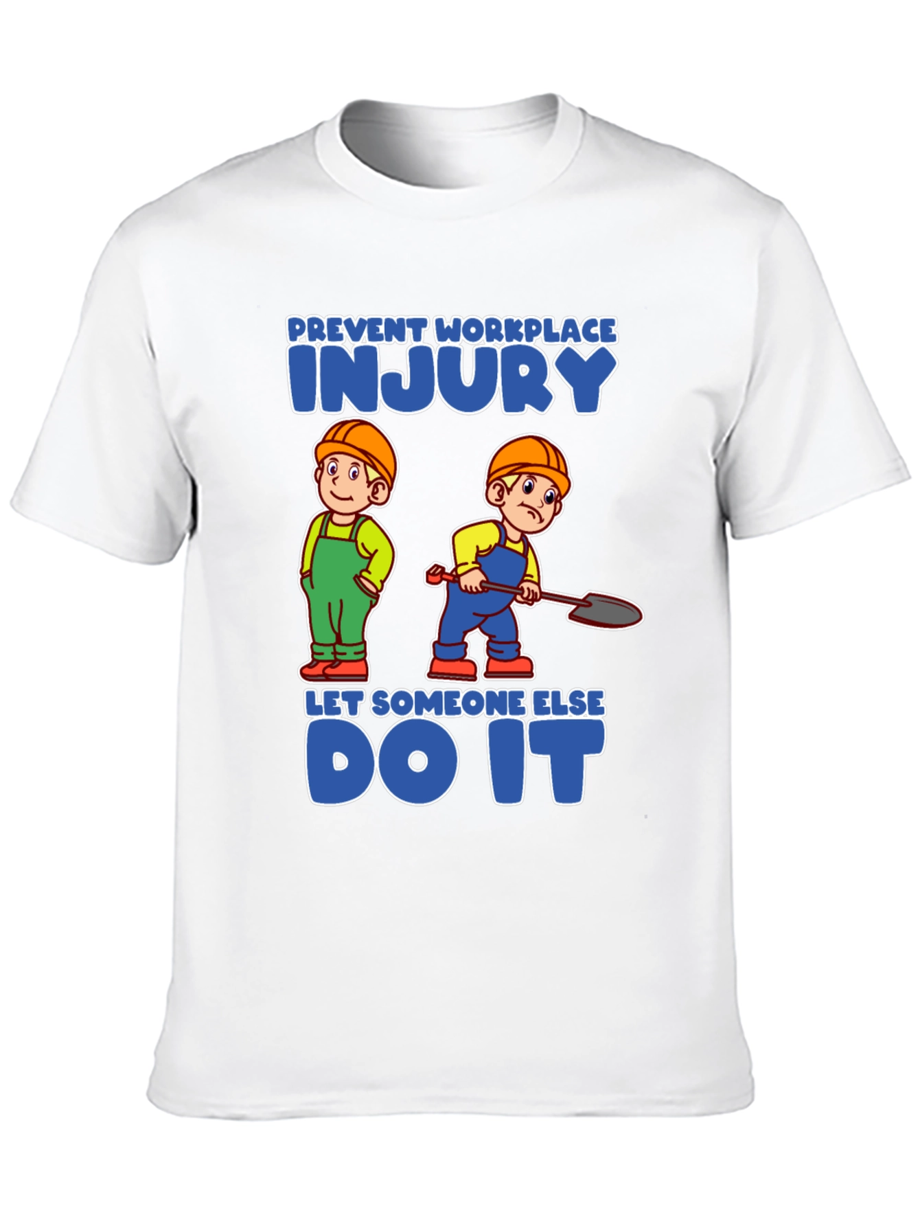 Black Prevent Workplace Injury T-Shirt view 10