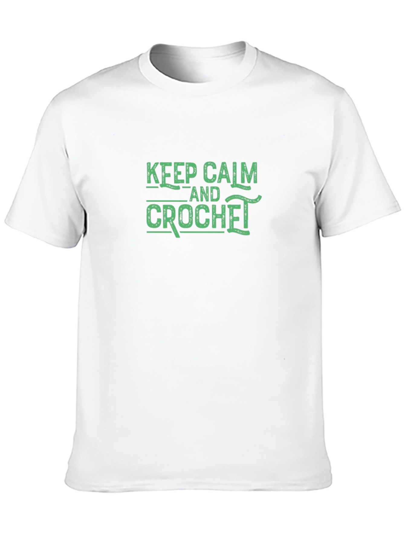 Black Keep Calm and Crochet T-Shirt view 10