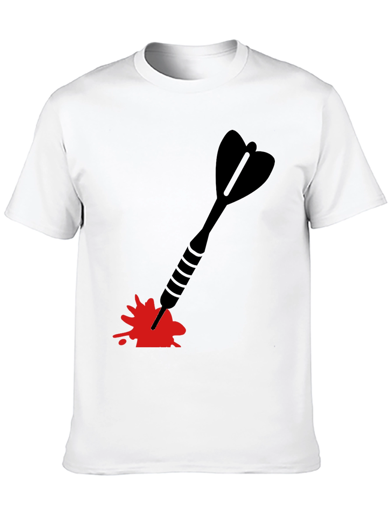 Black Dart in Blood T-Shirt - Unique Graphic Tee view 10