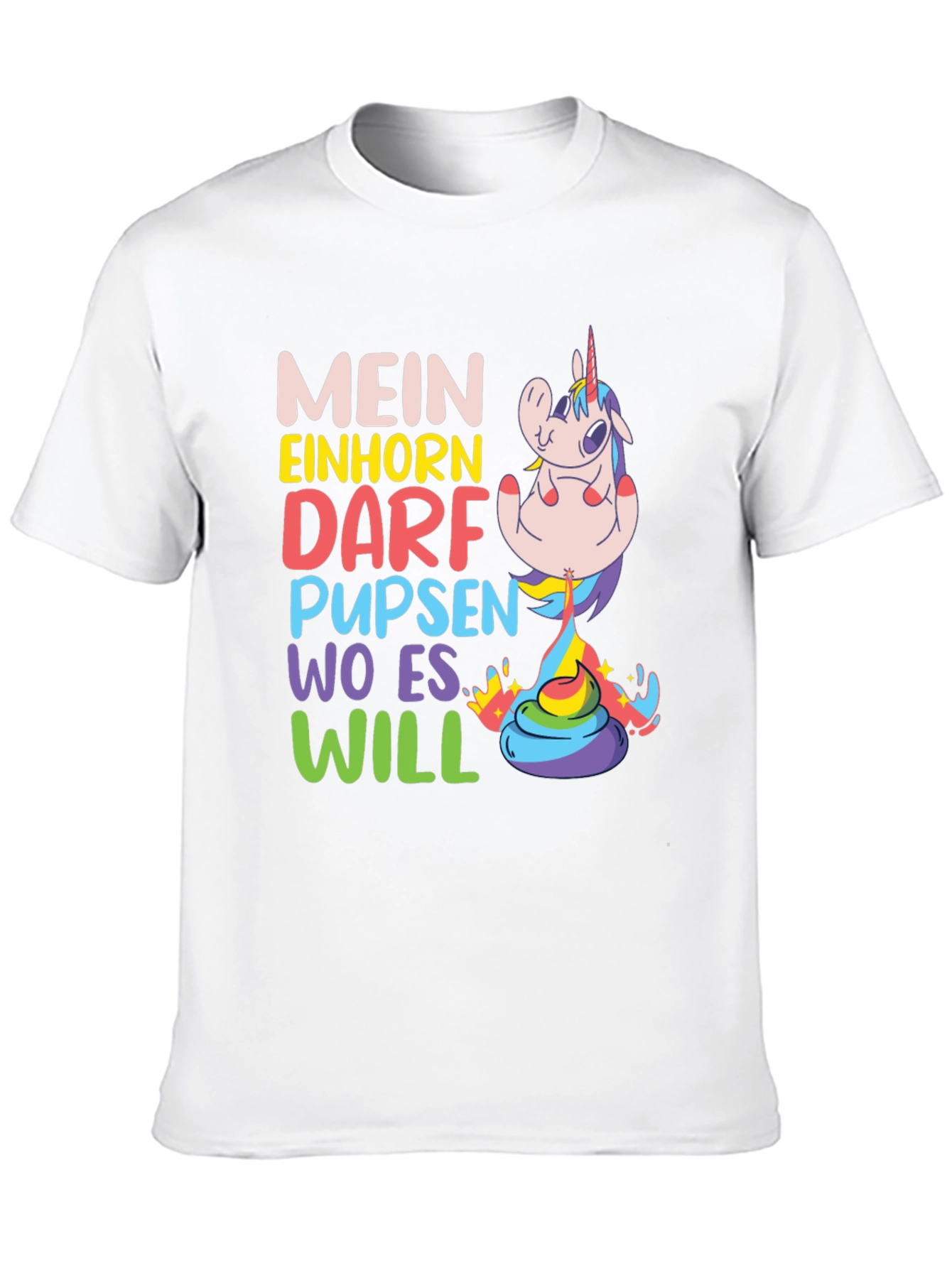 Funny Unicorn Fart T-Shirt - Mein Einhorn - 10